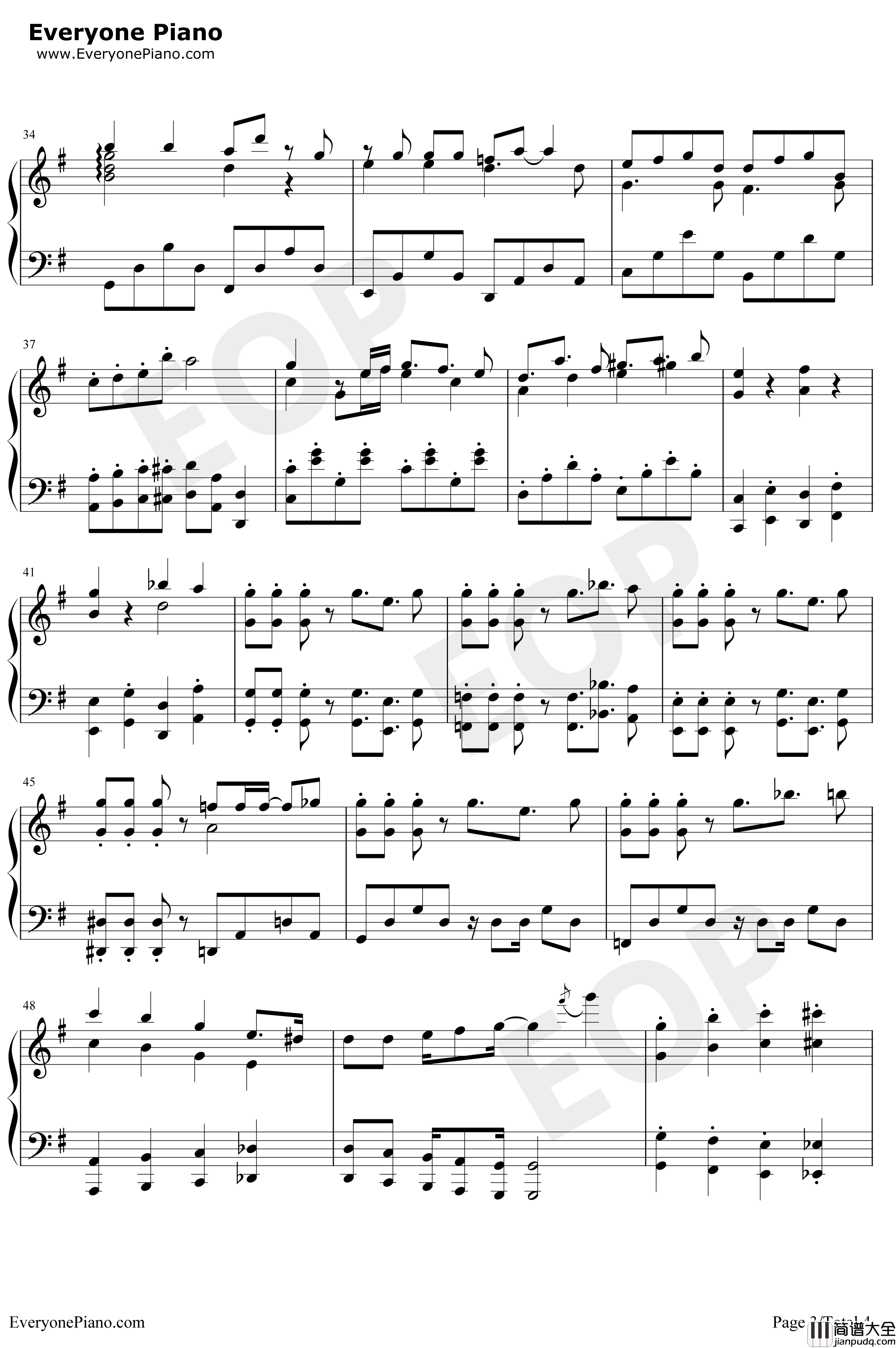 †吸tie_Ladies†钢琴谱_富田美忧筱原侑Lynn和气杏未_隔壁的吸血鬼美眉OP