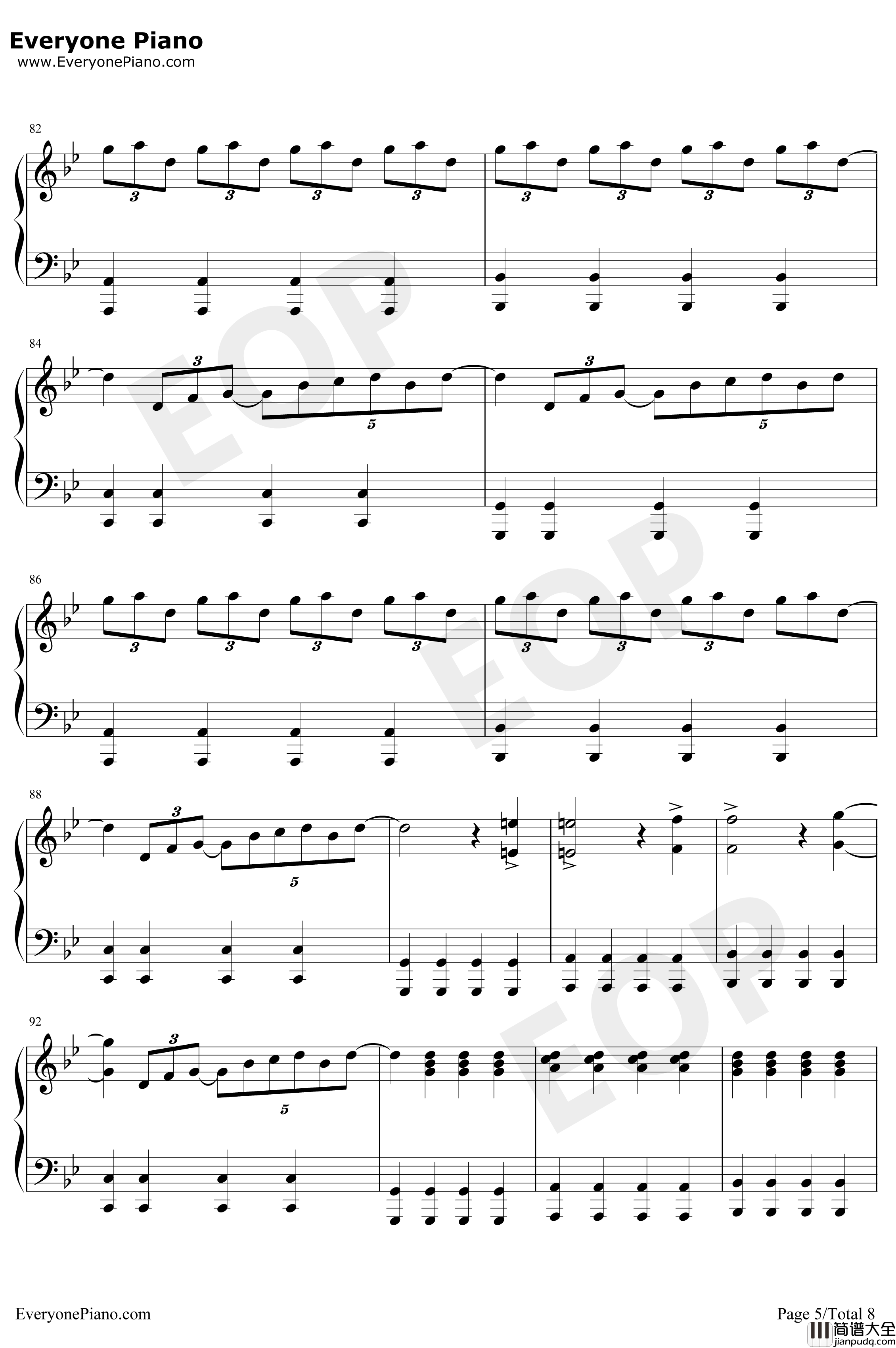 Clubbed_to_Death钢琴谱_RobDougan_黑客帝国OST