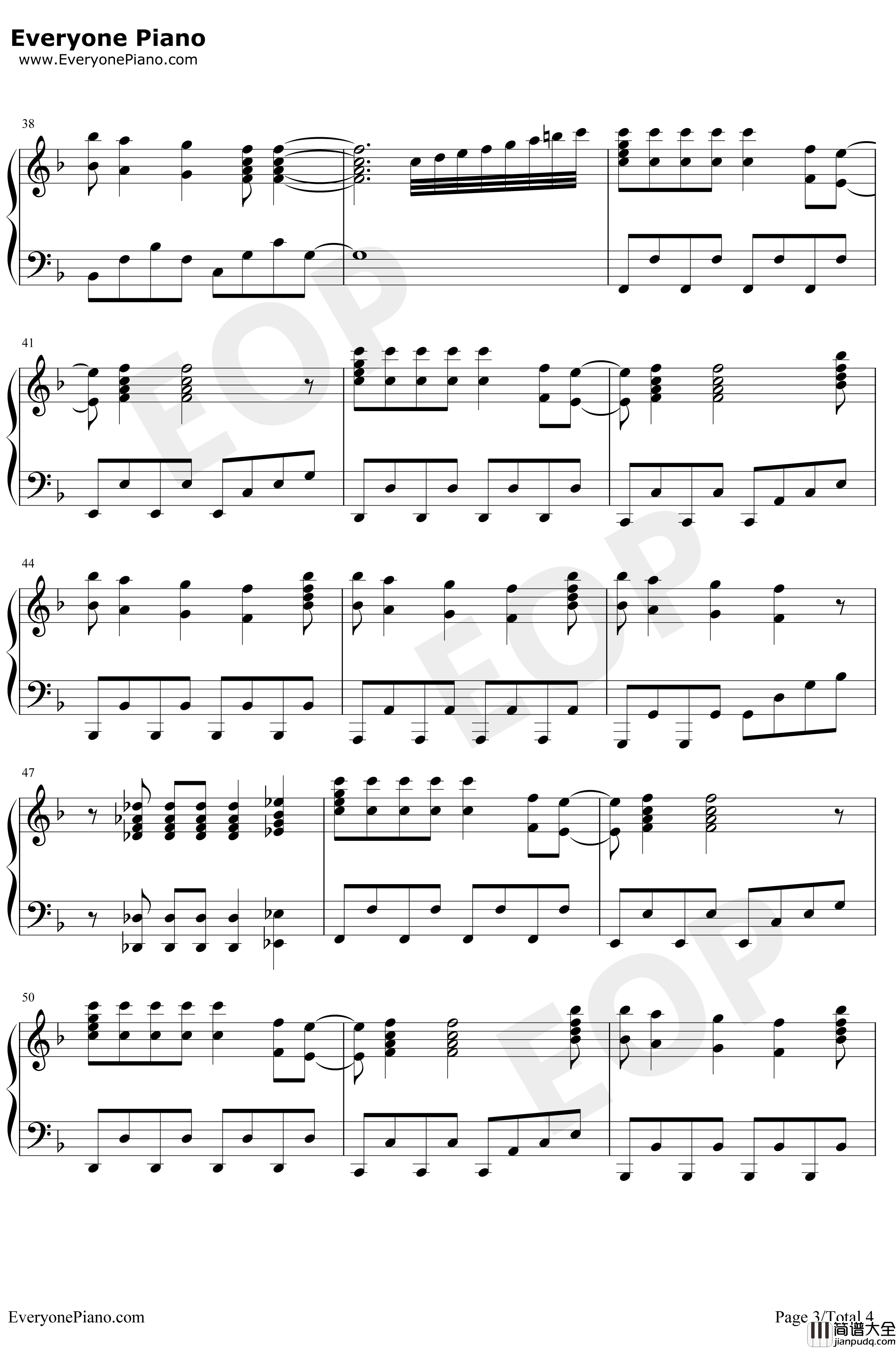 ユキトキ钢琴谱_やなぎなぎ_我的青春恋爱喜剧果然有问题OP