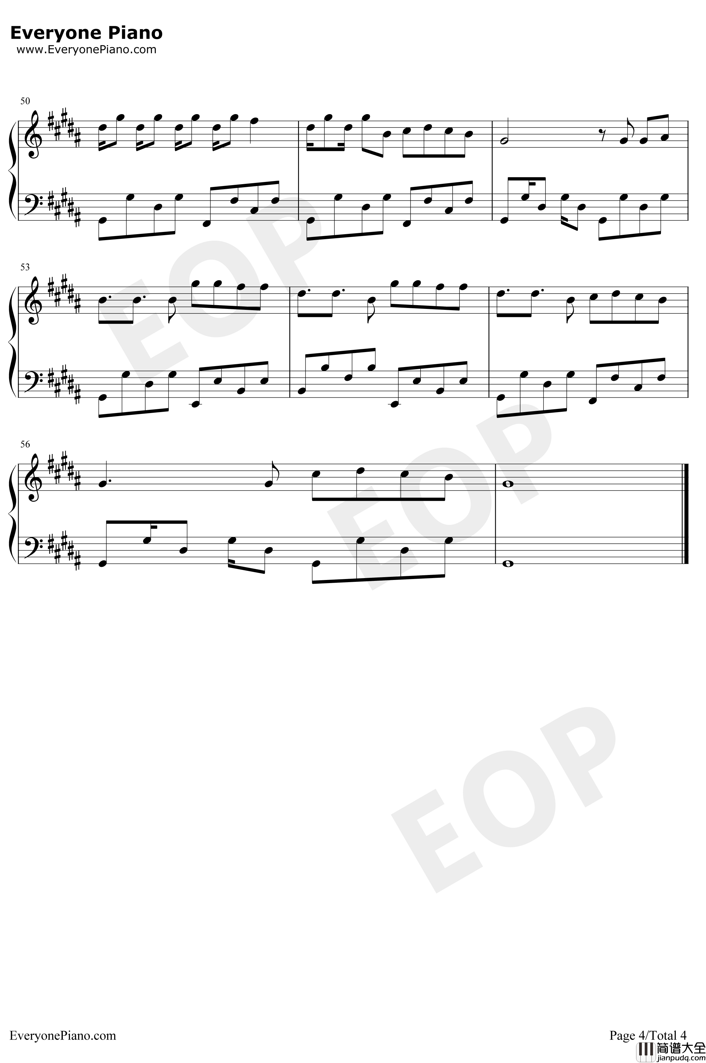 El_mismo_sol钢琴谱_AlvaroSoler