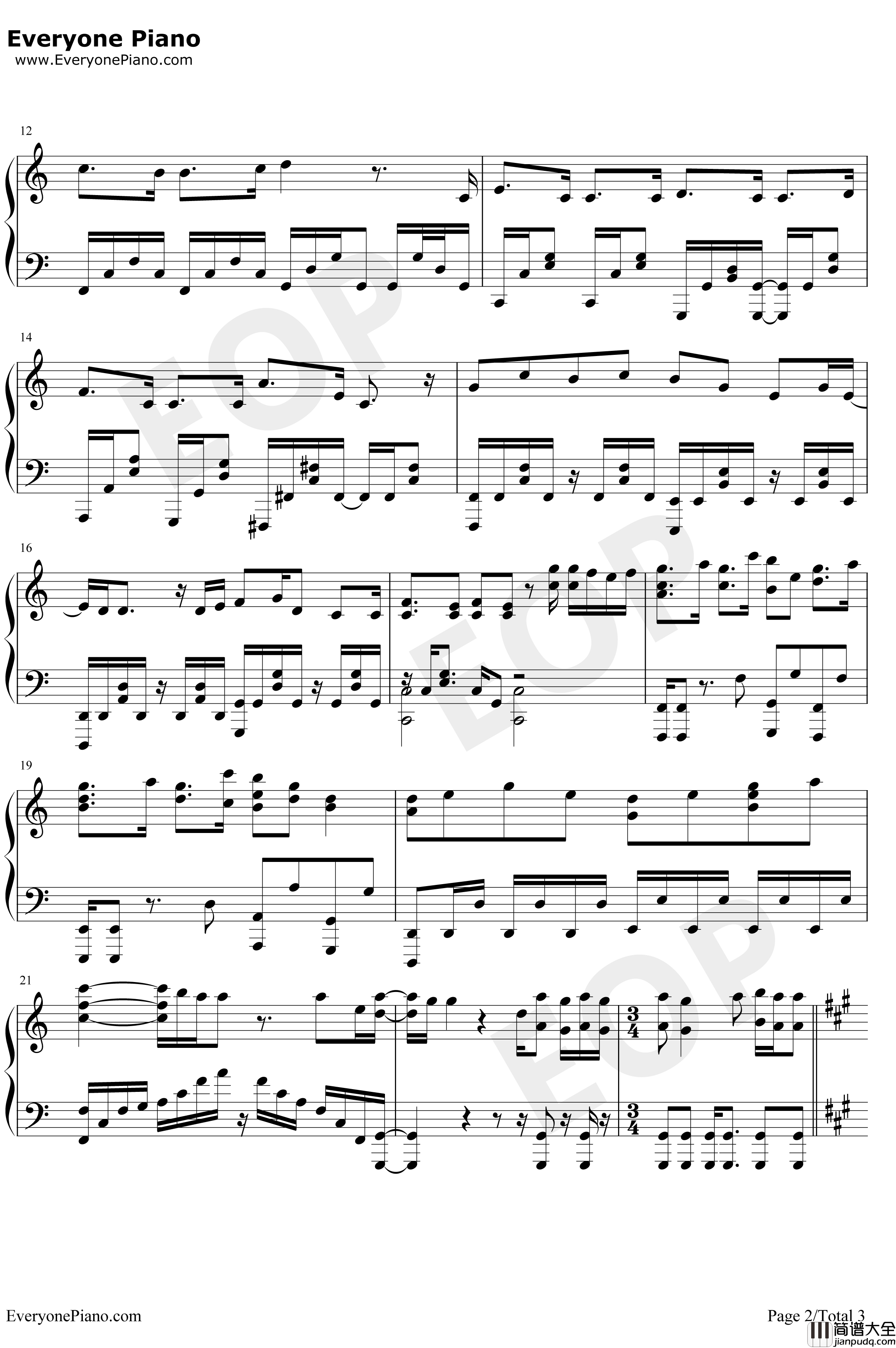 360°星のオーケストラ钢琴谱_petitmilady_昴宿七星OP