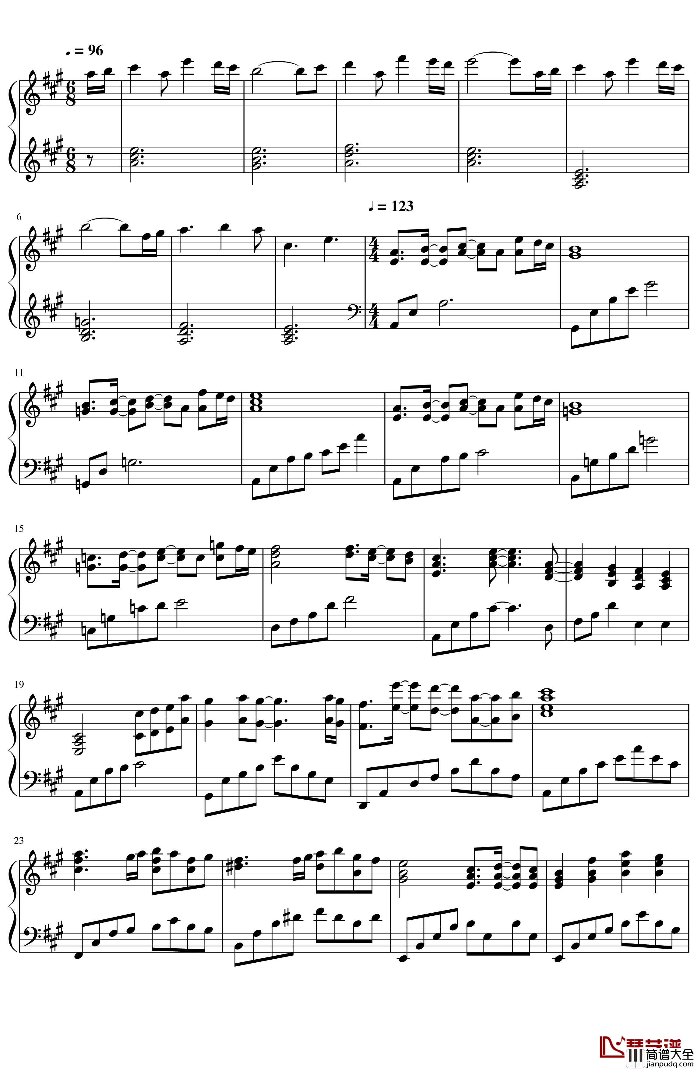 关于我转生变成史莱姆这档事bgm钢琴谱_决心_关于我转生变成史莱姆这档事