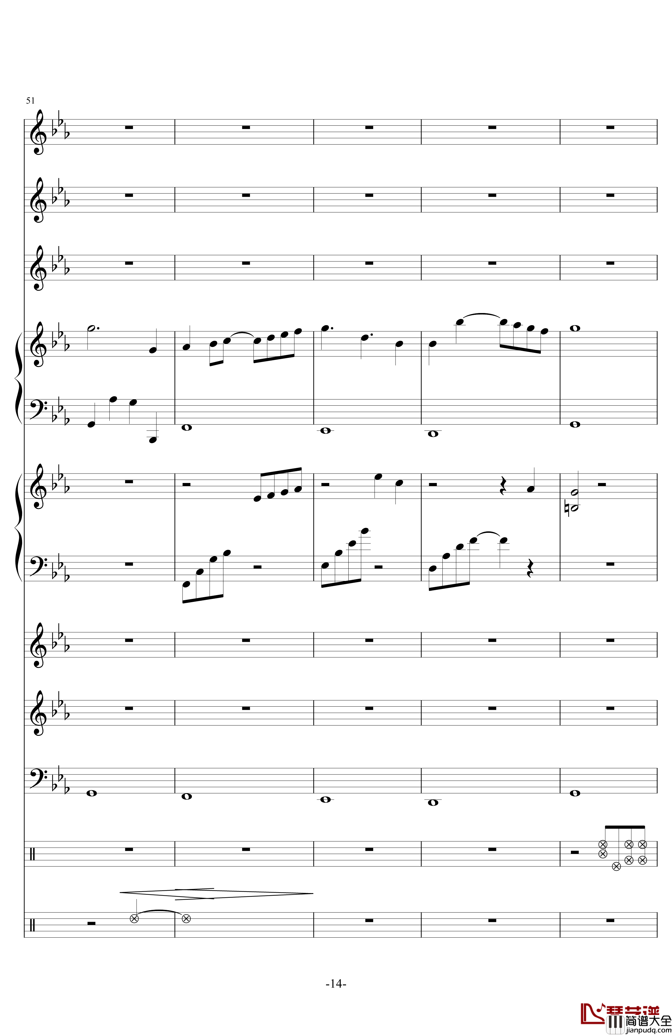 留下来钢琴谱_电视剧_幸福的眼泪_插曲_金莎