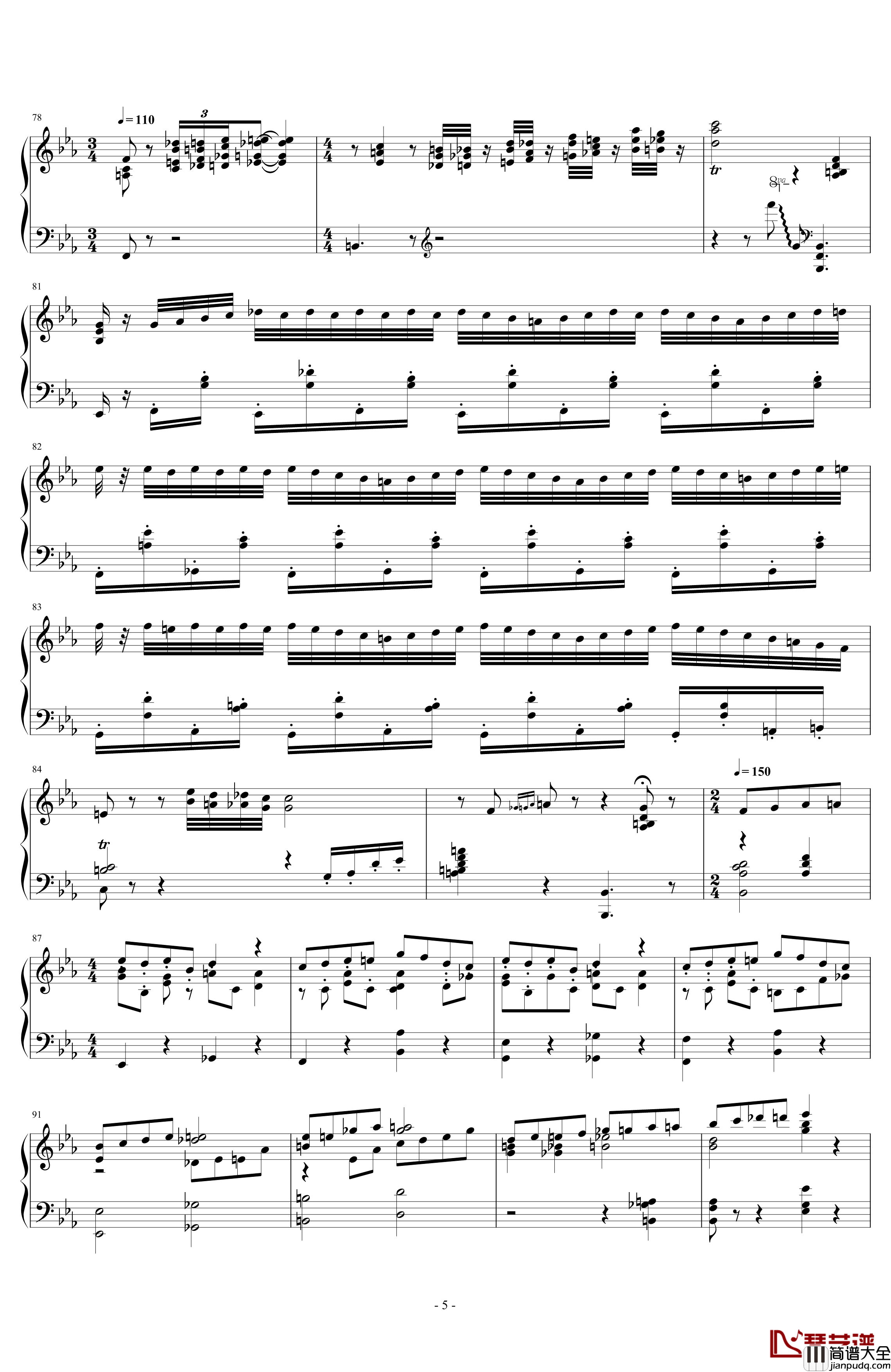 猫和老鼠_24集_吃奶的小孤儿钢琴谱_猫和老鼠