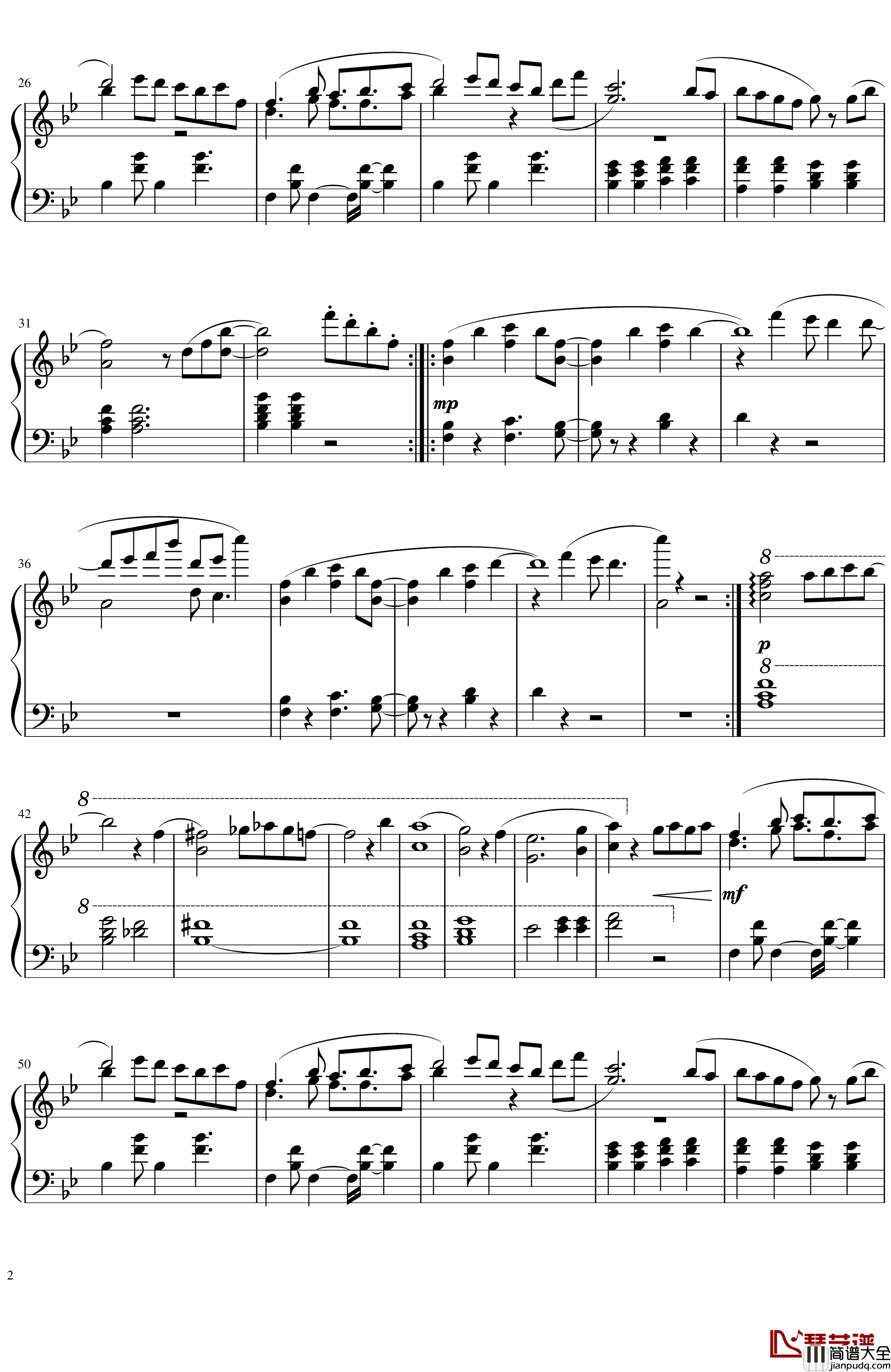 Miracle∞Hinacle钢琴谱_东方二创音乐_东方project