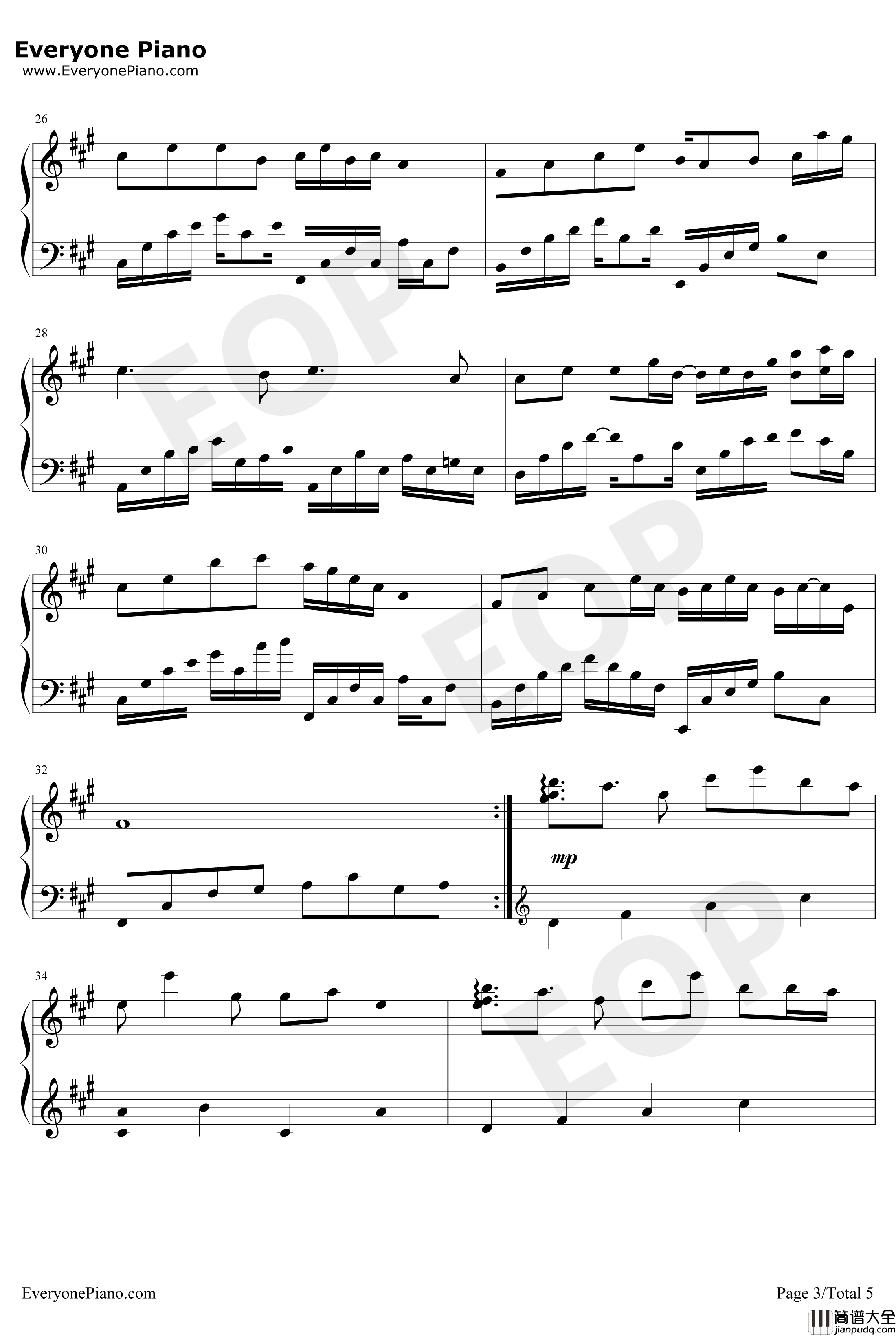 Hometown_and_miss钢琴谱_小周_醉美轻音乐只为打动你