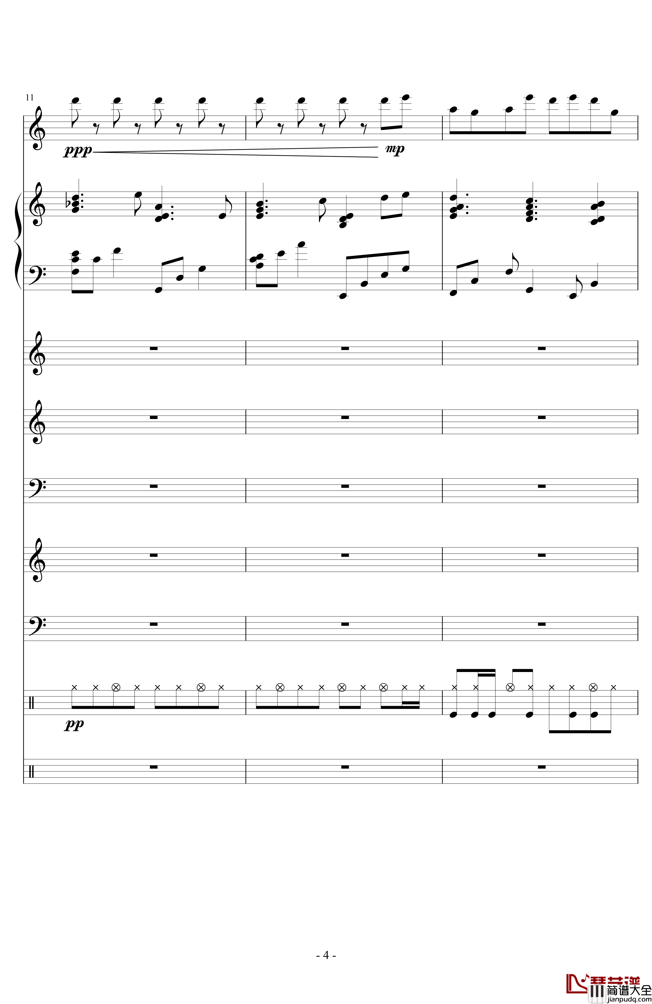 End_Or_Not钢琴谱_lujianxiang555