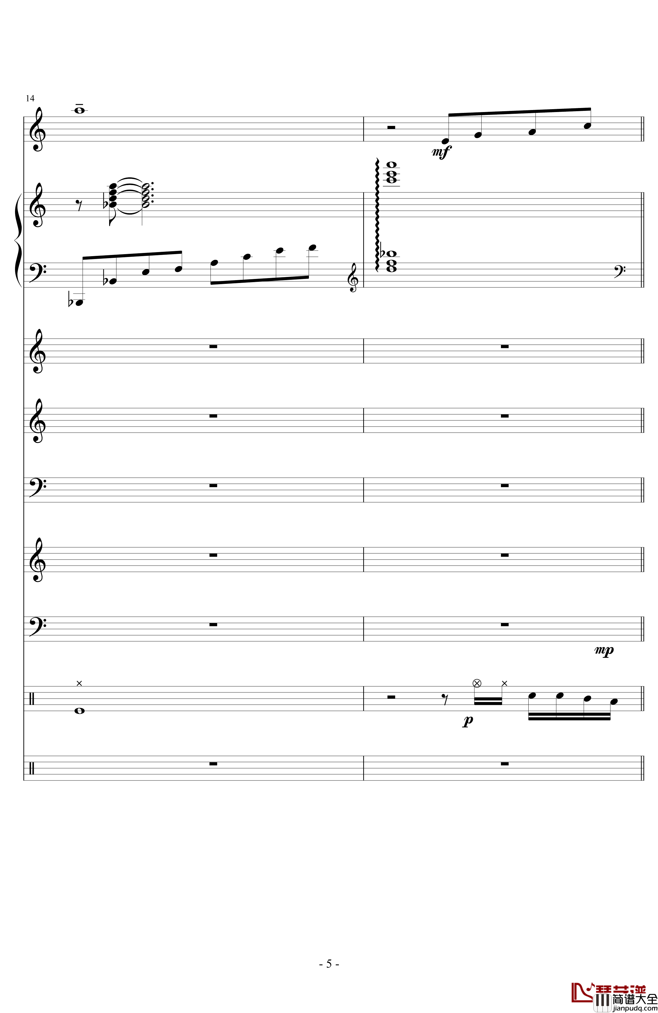 End_Or_Not钢琴谱_lujianxiang555