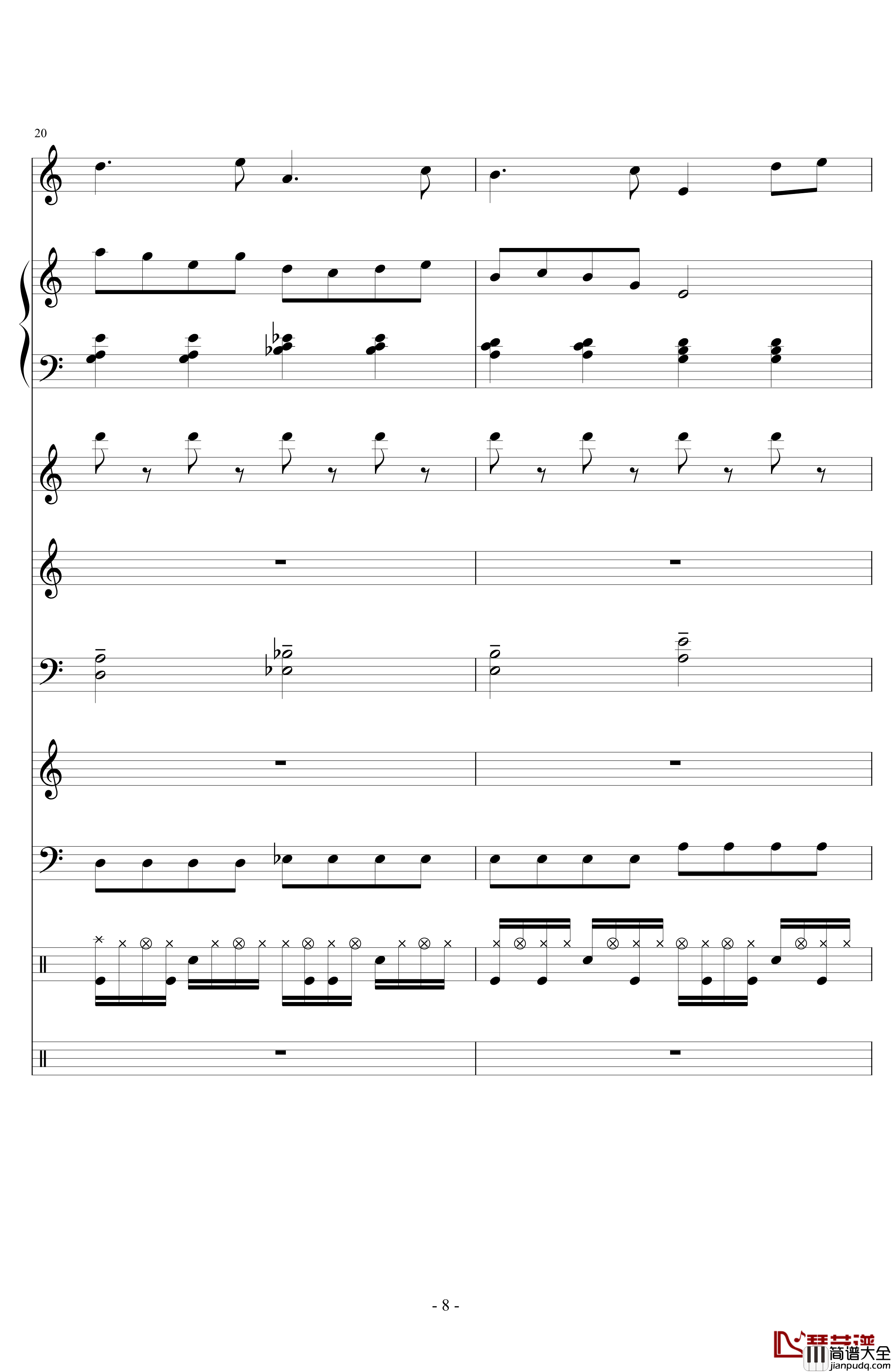 End_Or_Not钢琴谱_lujianxiang555