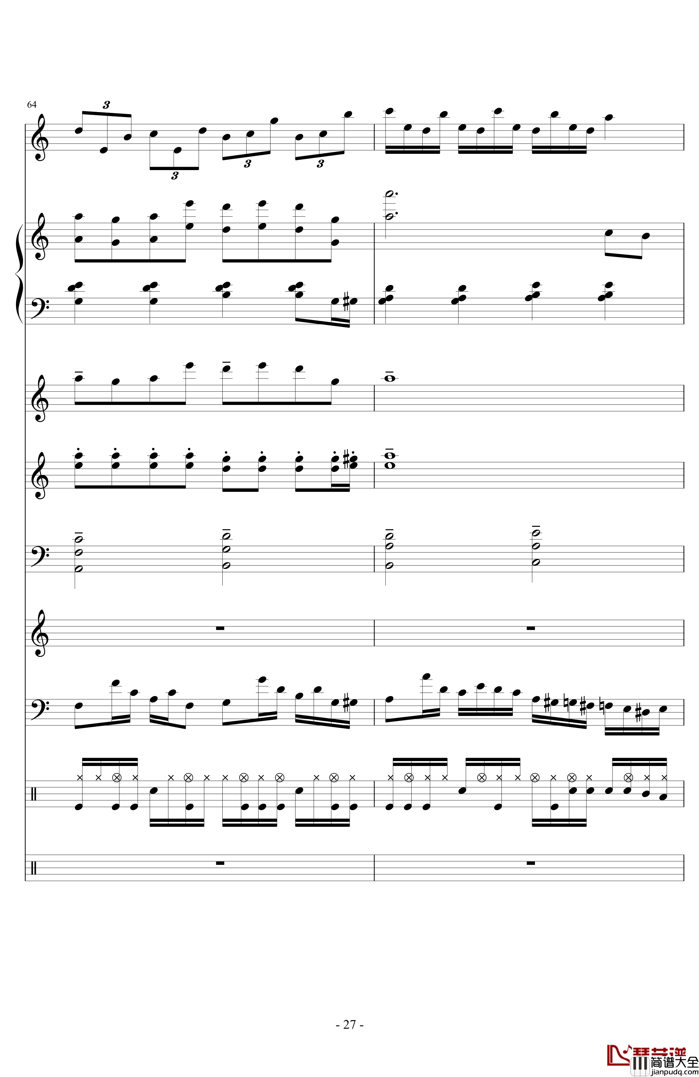 End_Or_Not钢琴谱_lujianxiang555