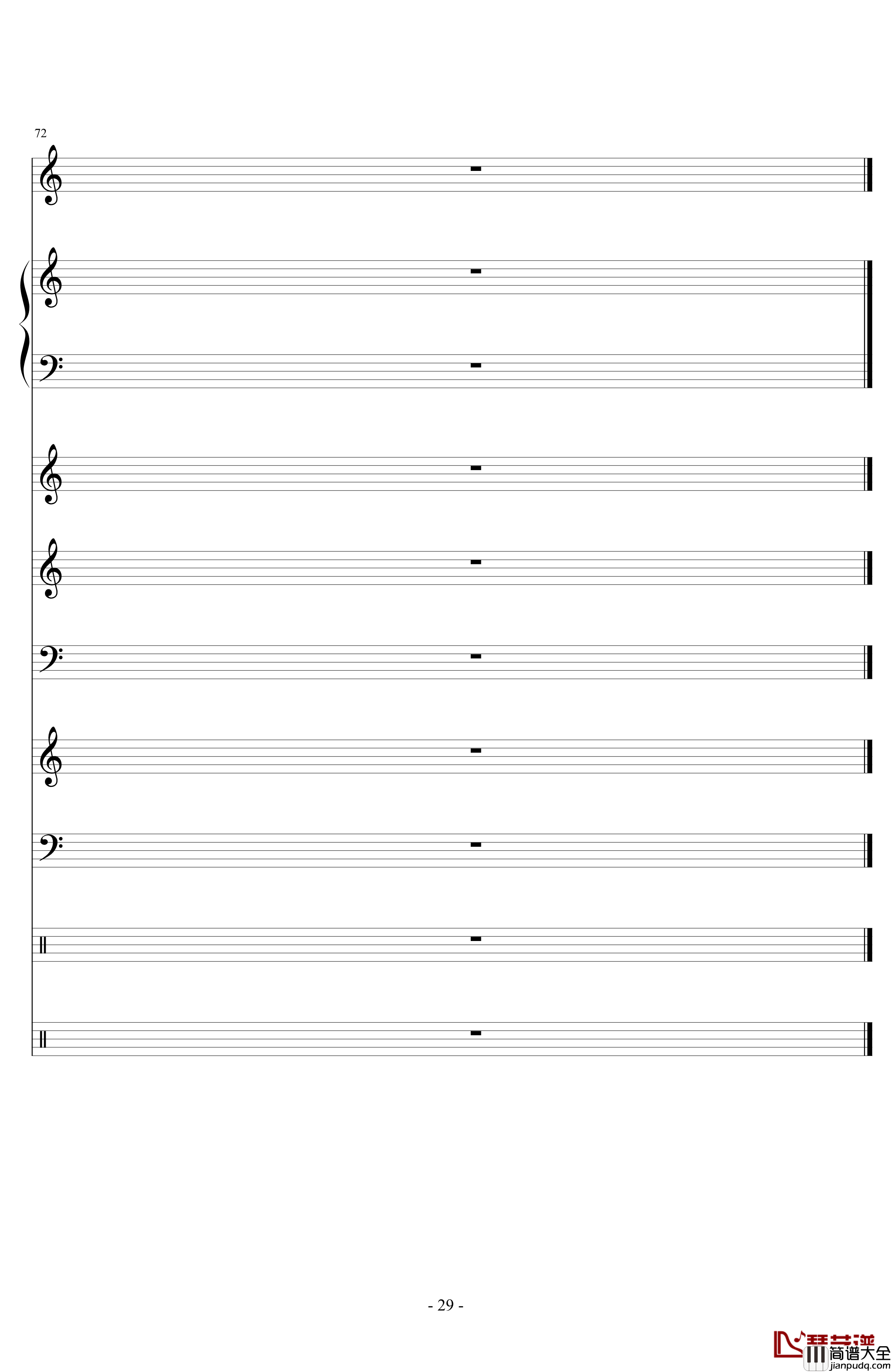 End_Or_Not钢琴谱_lujianxiang555