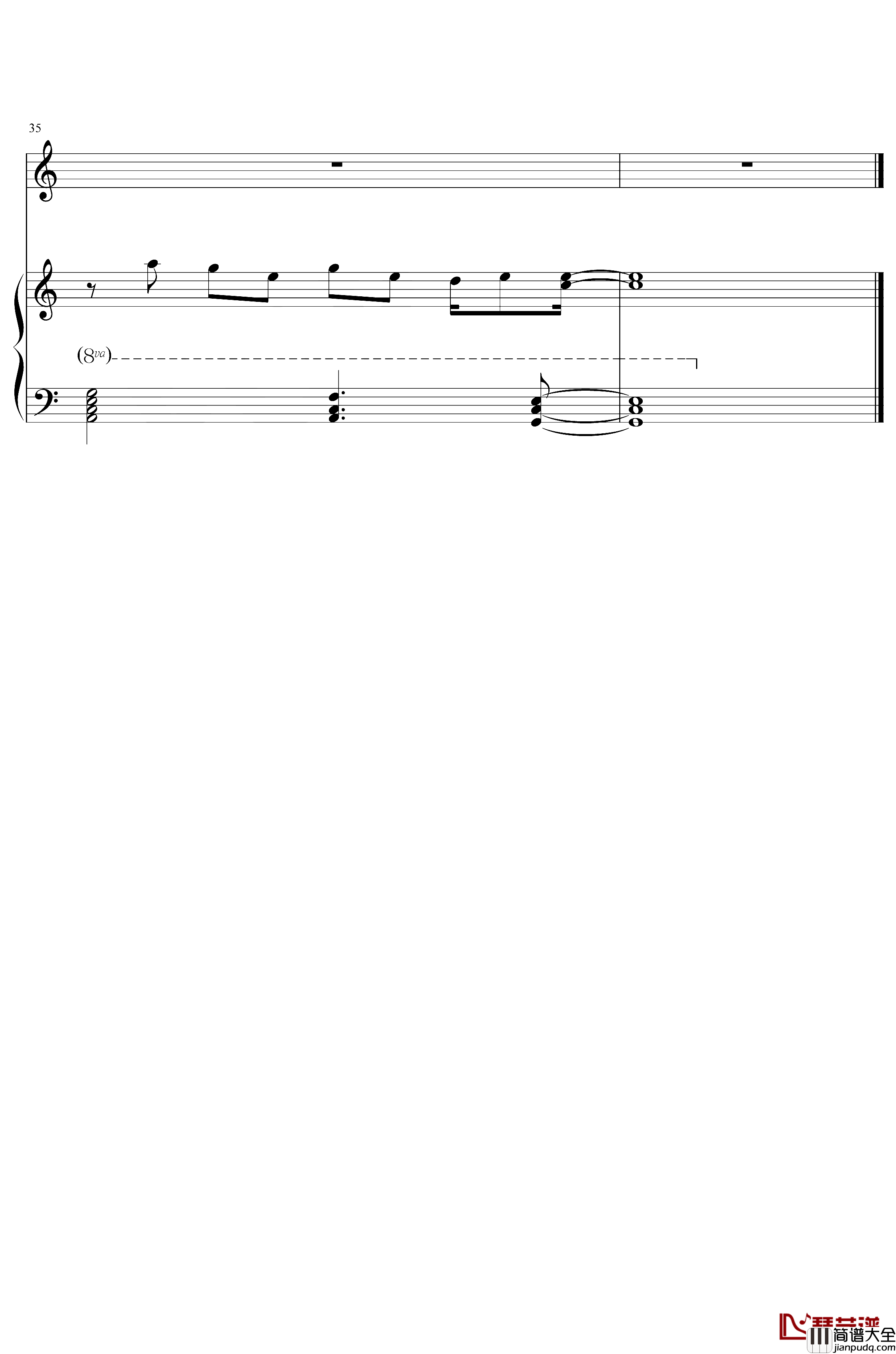 再也没有钢琴谱_Ryan.B_我们再也没有以后