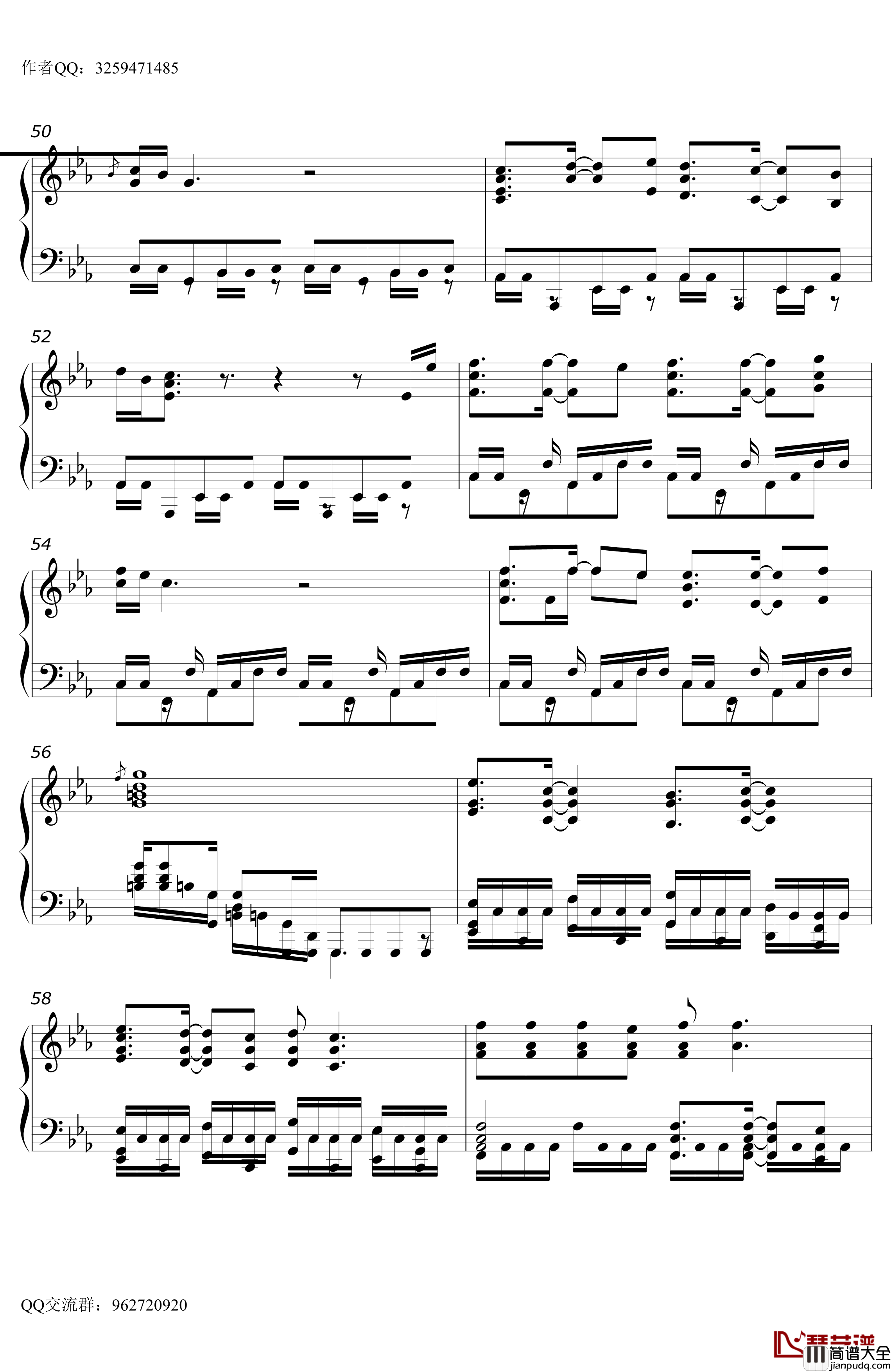 相信自己钢琴谱_零点乐队_曙光开荒队改编