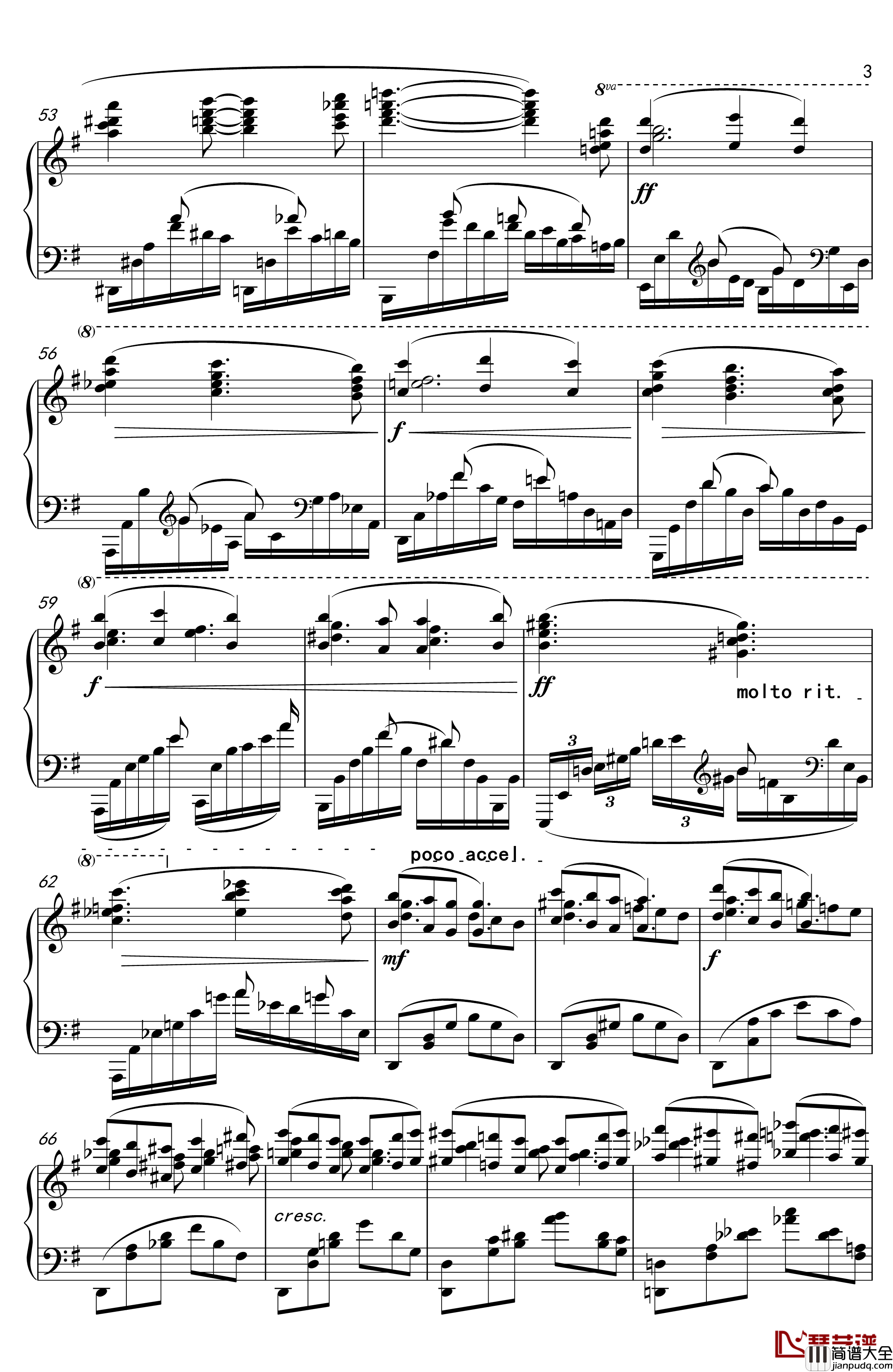 幻想曲钢琴谱_钢琴曲4首，Op3no3_榕剑