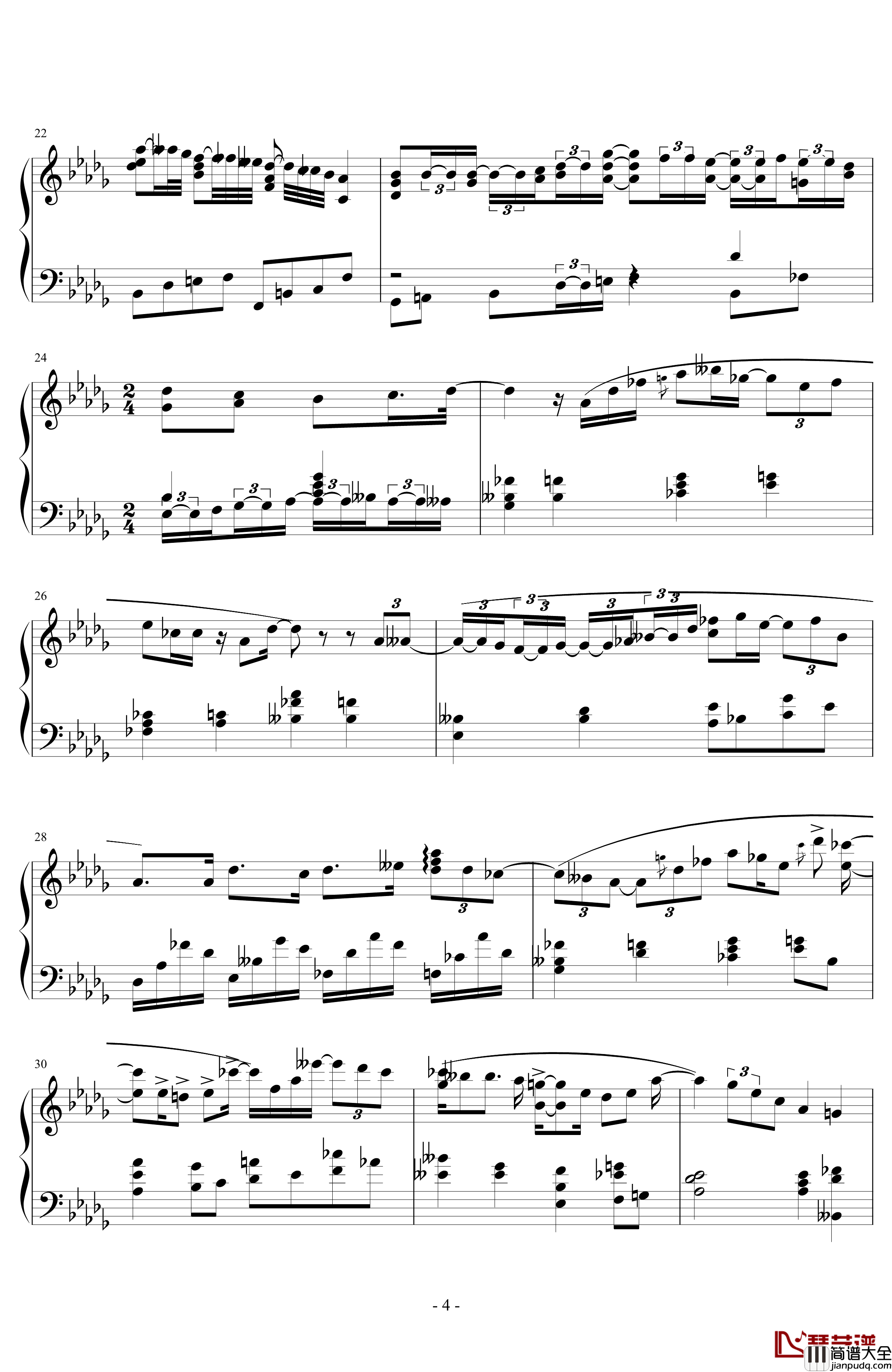 第一次飞行钢琴谱_姐姐的吉他