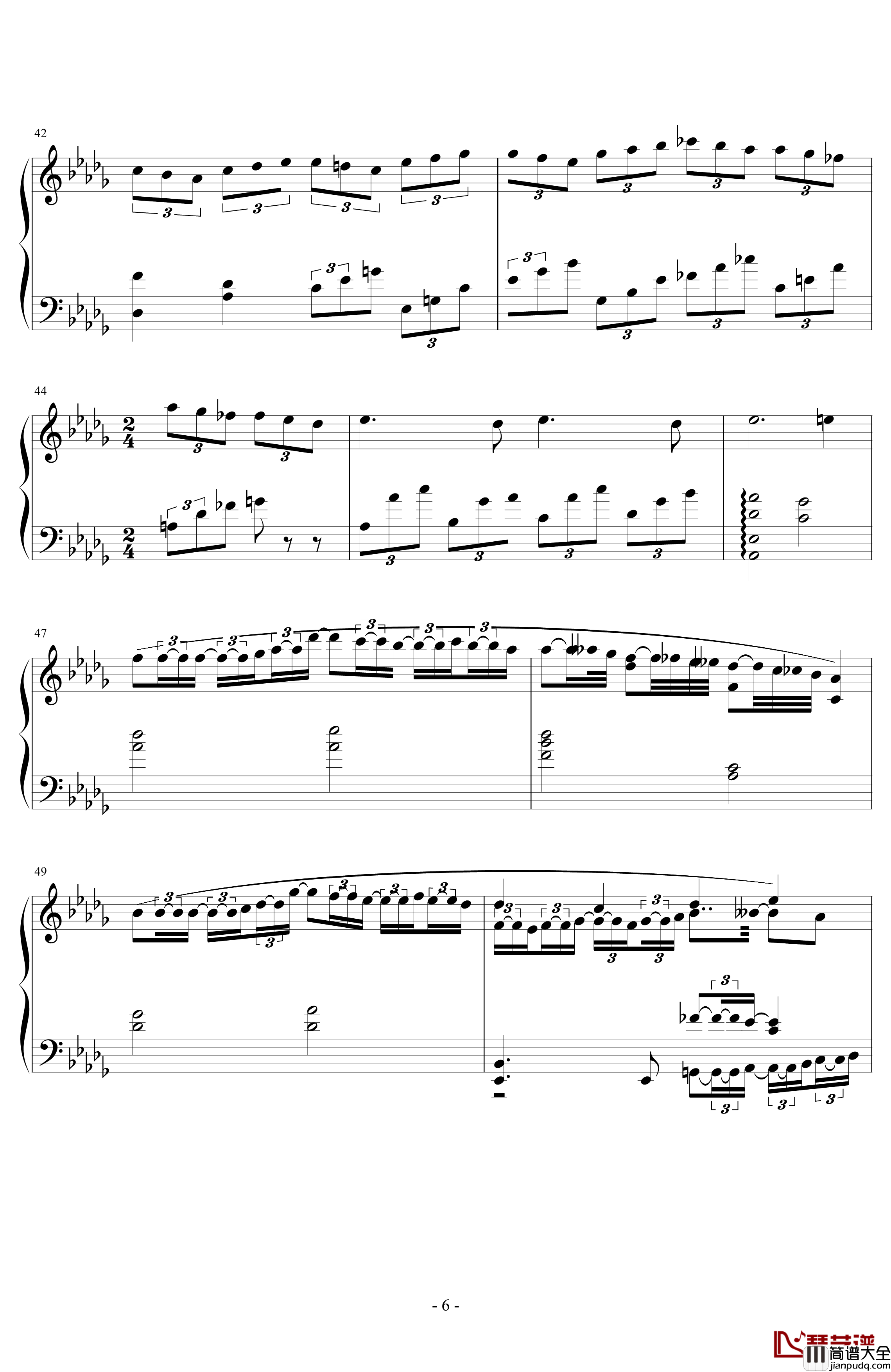 第一次飞行钢琴谱_姐姐的吉他