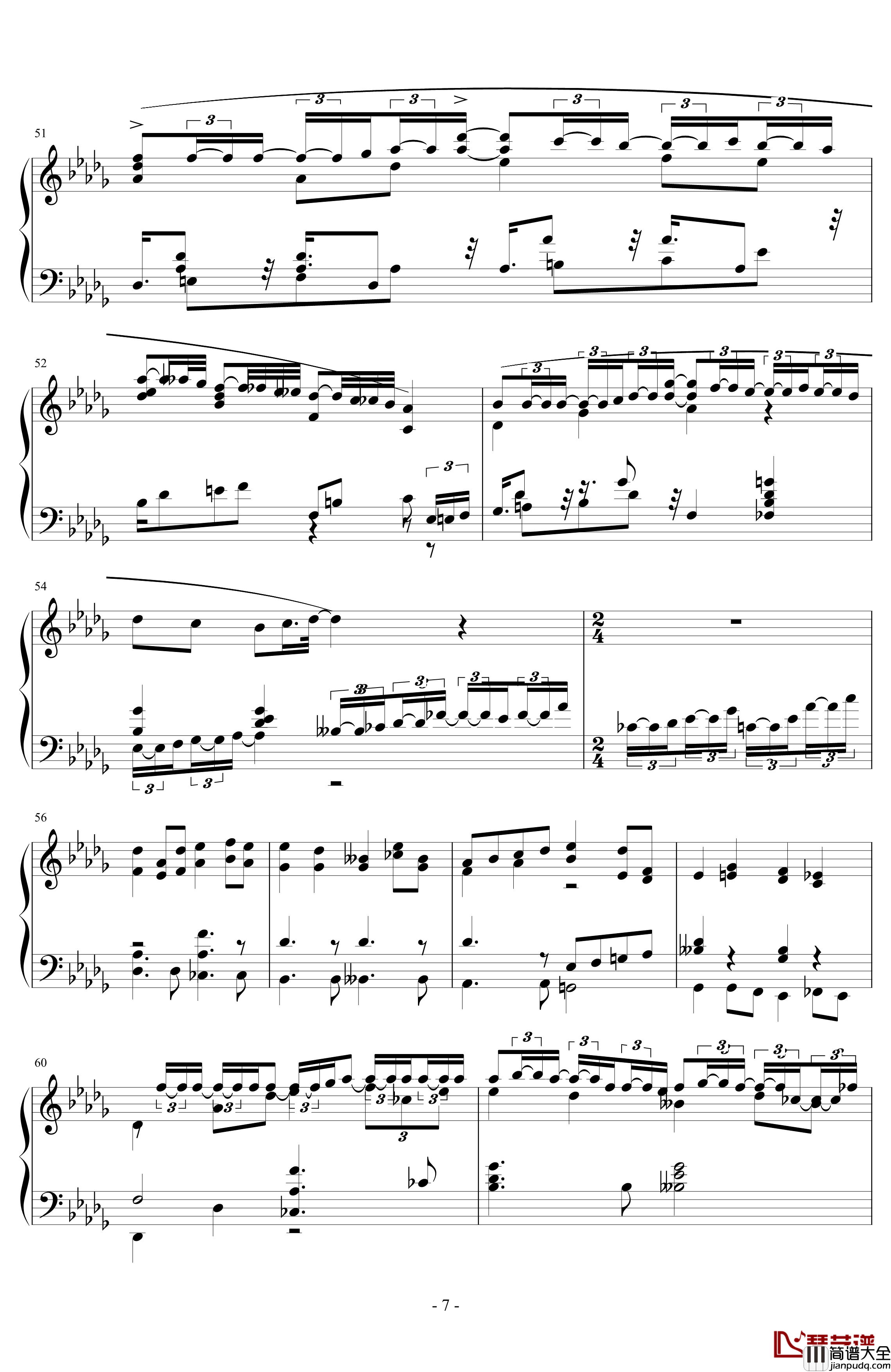 第一次飞行钢琴谱_姐姐的吉他