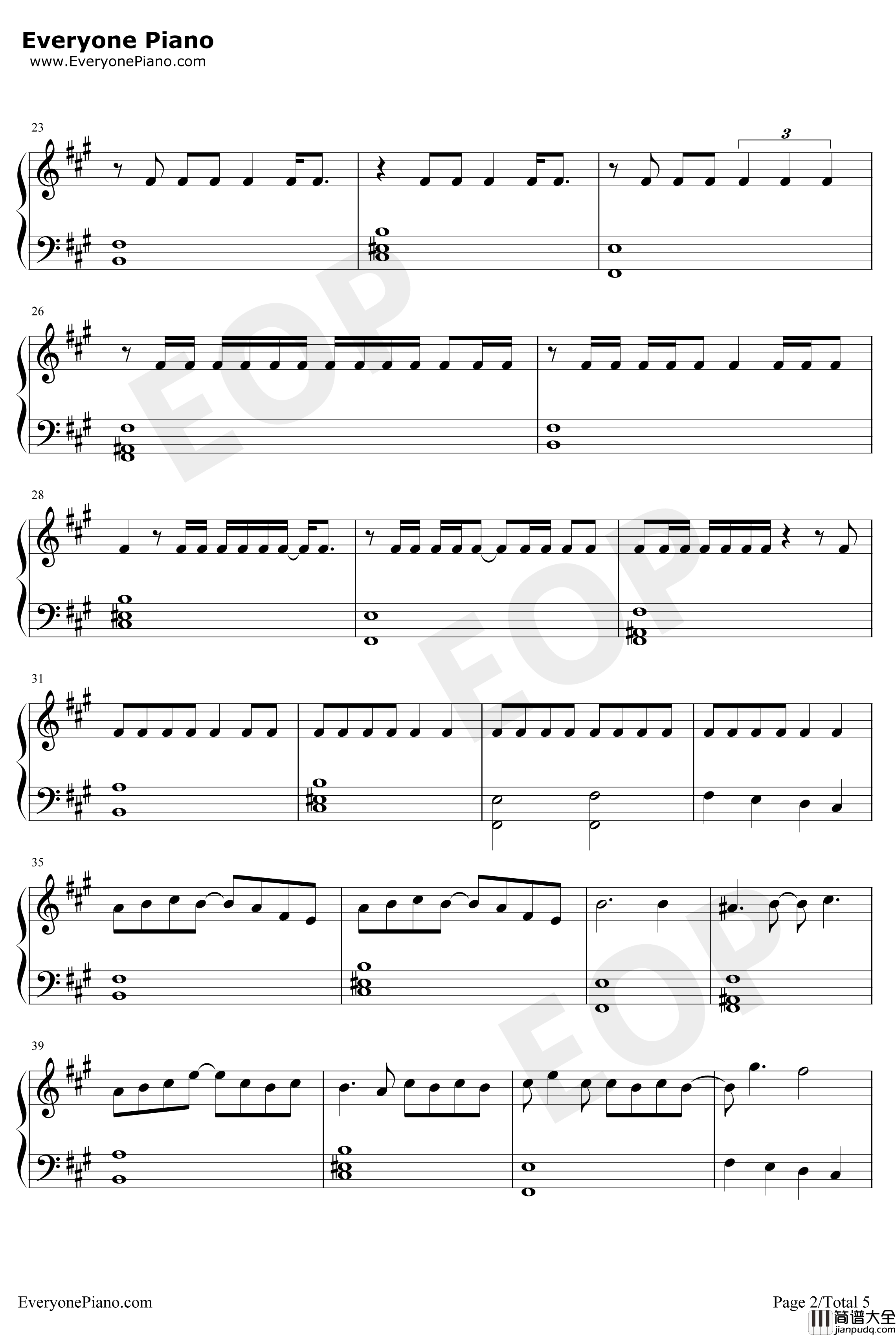 Please_Me钢琴谱_CardiB/BrunoMars