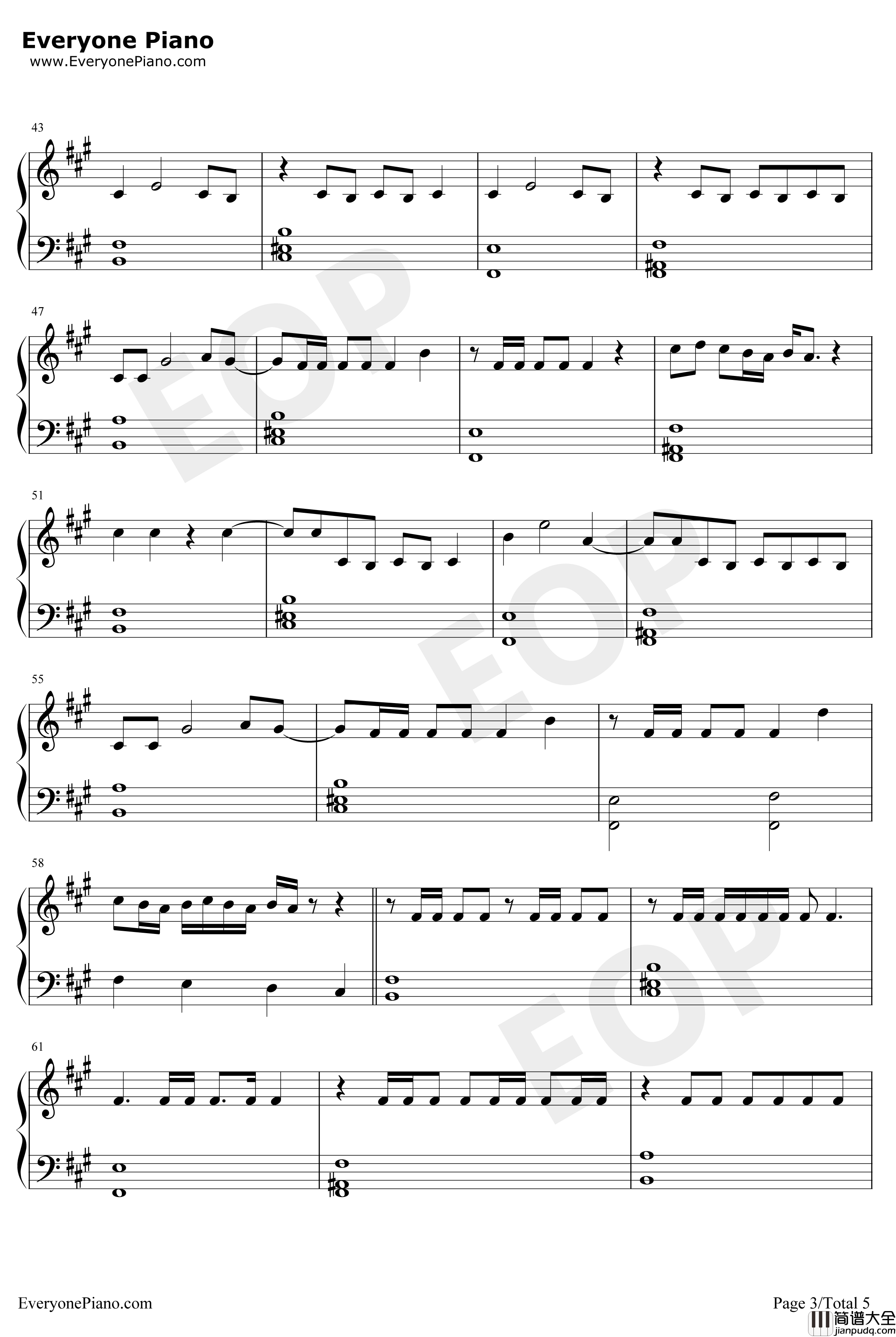 Please_Me钢琴谱_CardiB/BrunoMars