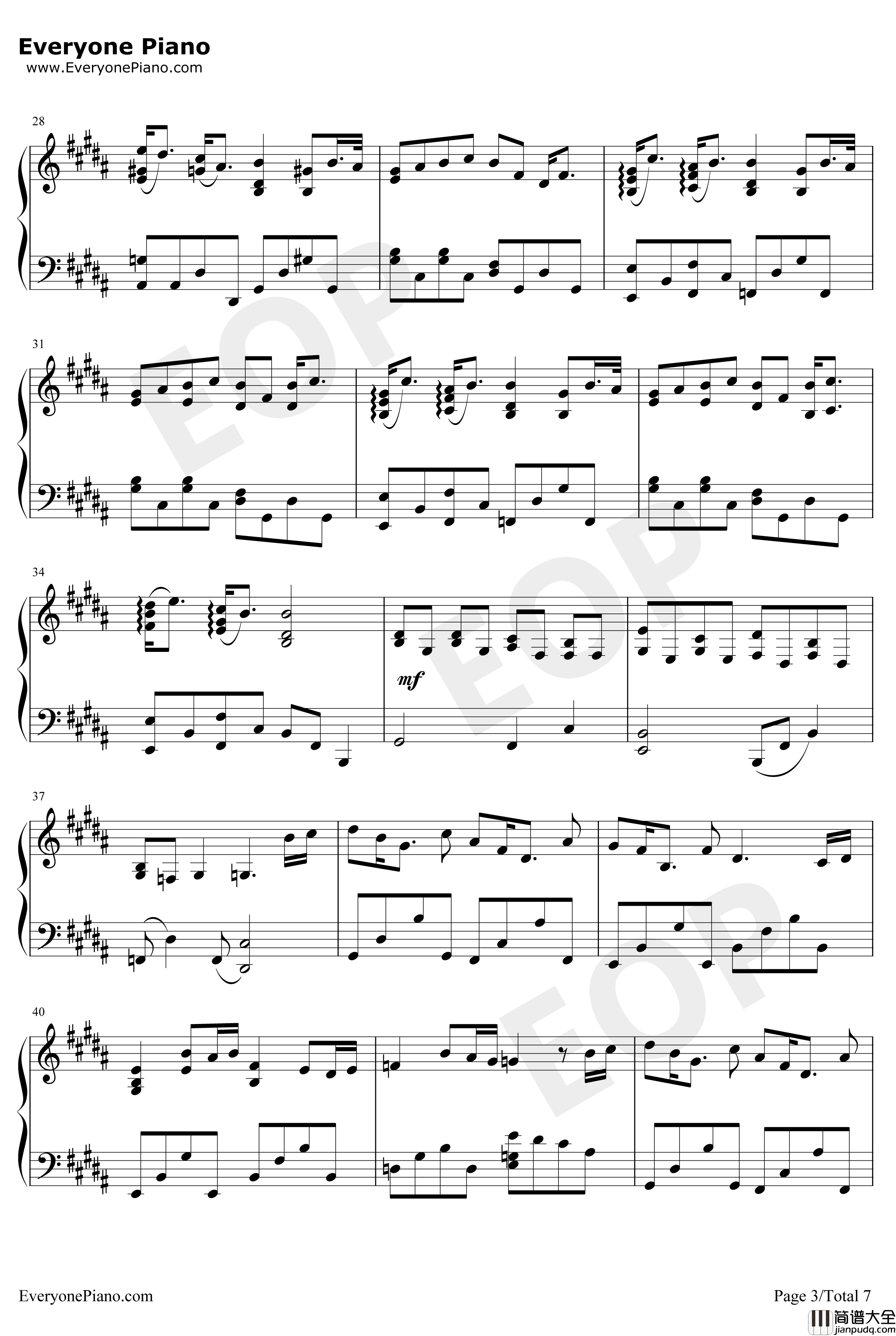 Lemon钢琴谱_米津玄师_完美演奏版