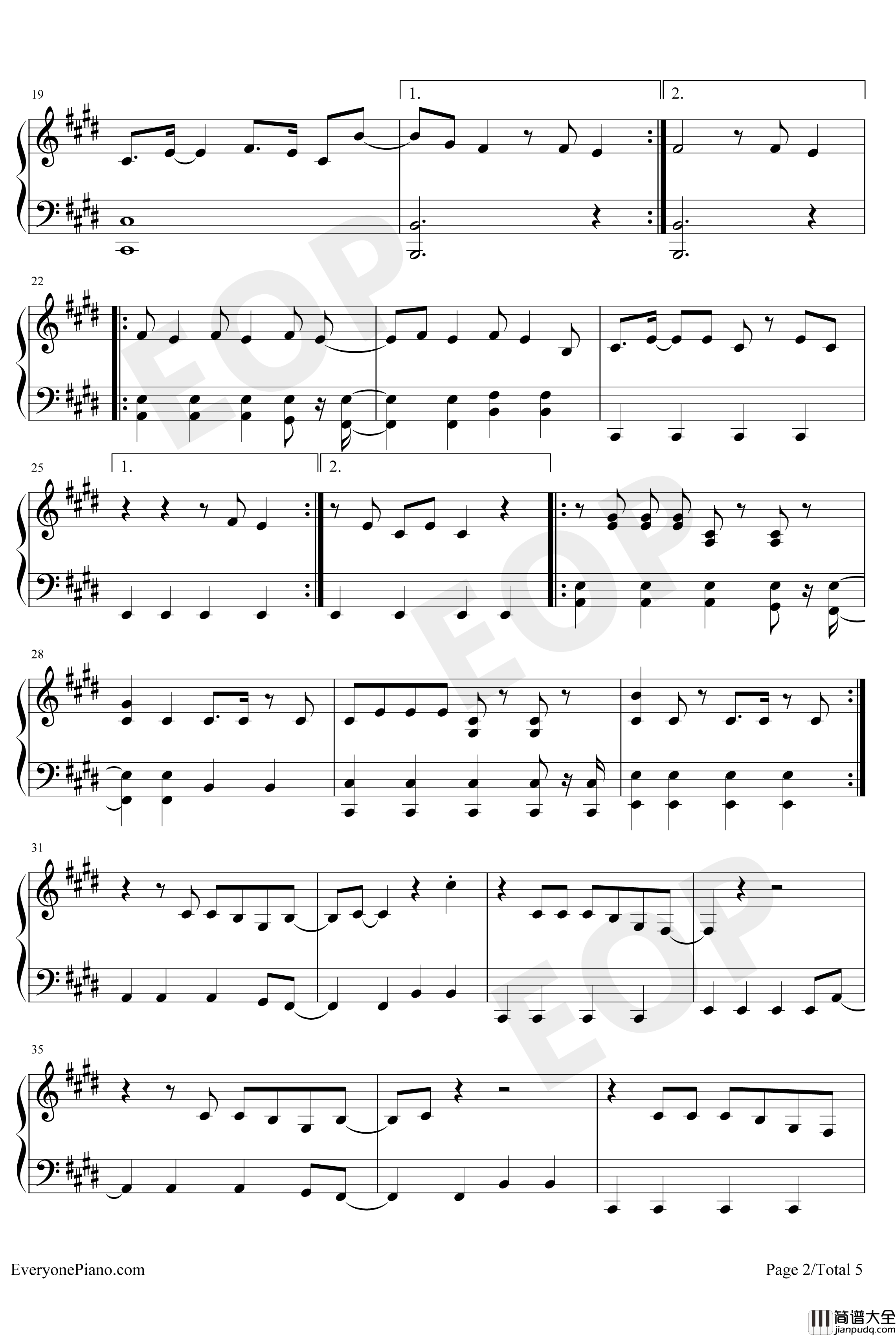 Giant钢琴谱_CalvinHarrisRag'n'BoneMan