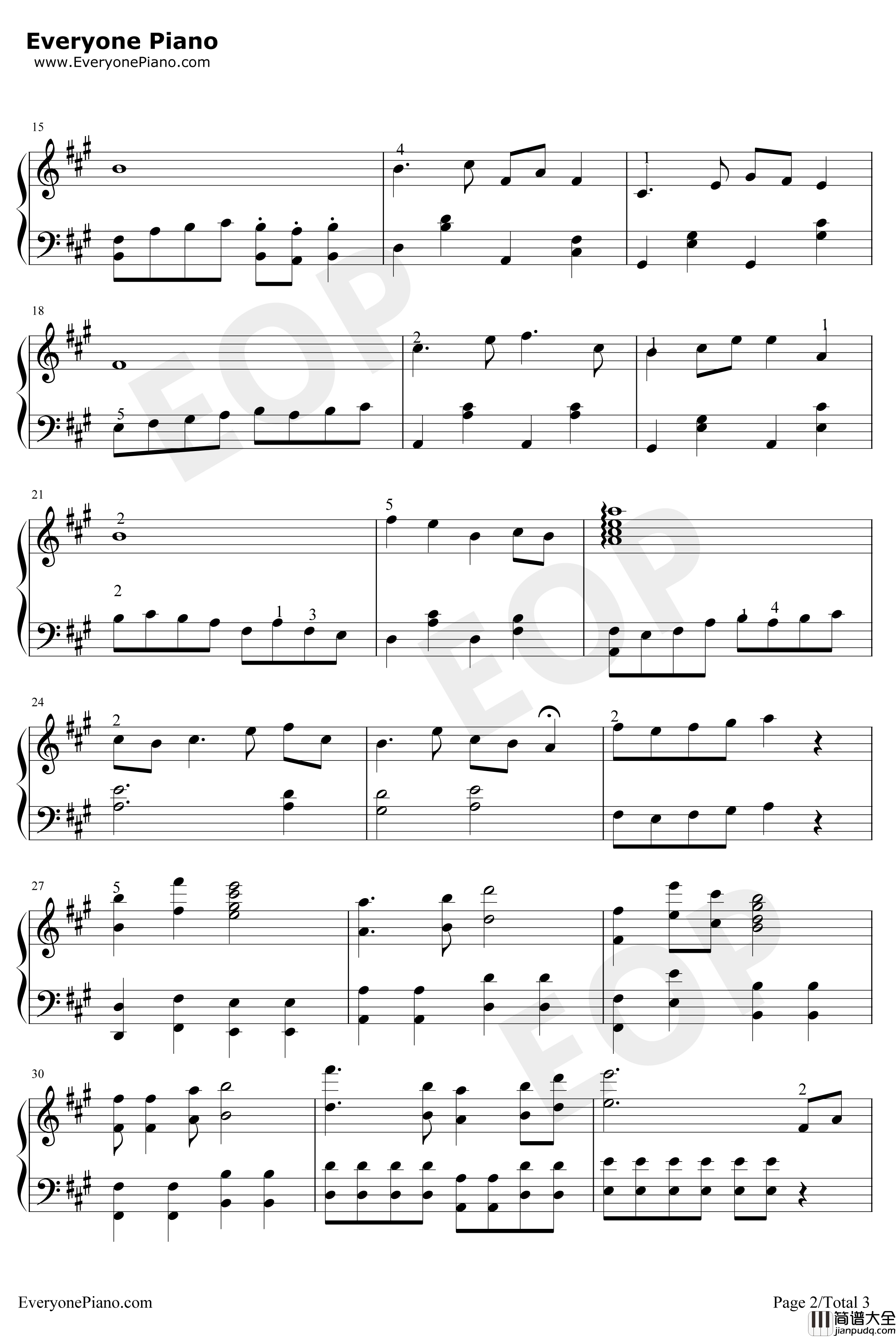 满江红钢琴谱_罗文_射雕英雄传插曲