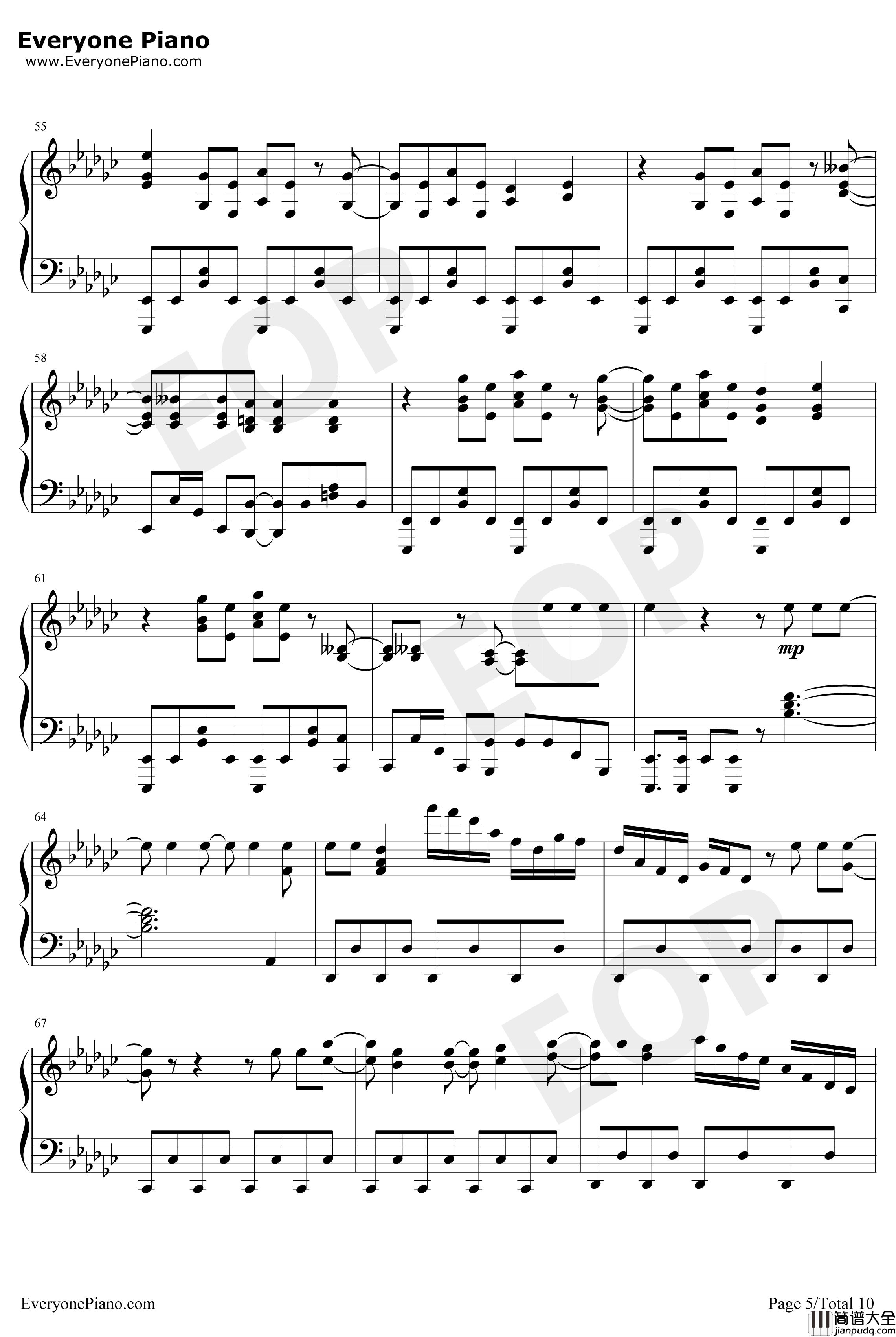 99.9_路人超能100第二季OP钢琴谱_MOBCHOIRsajounohana