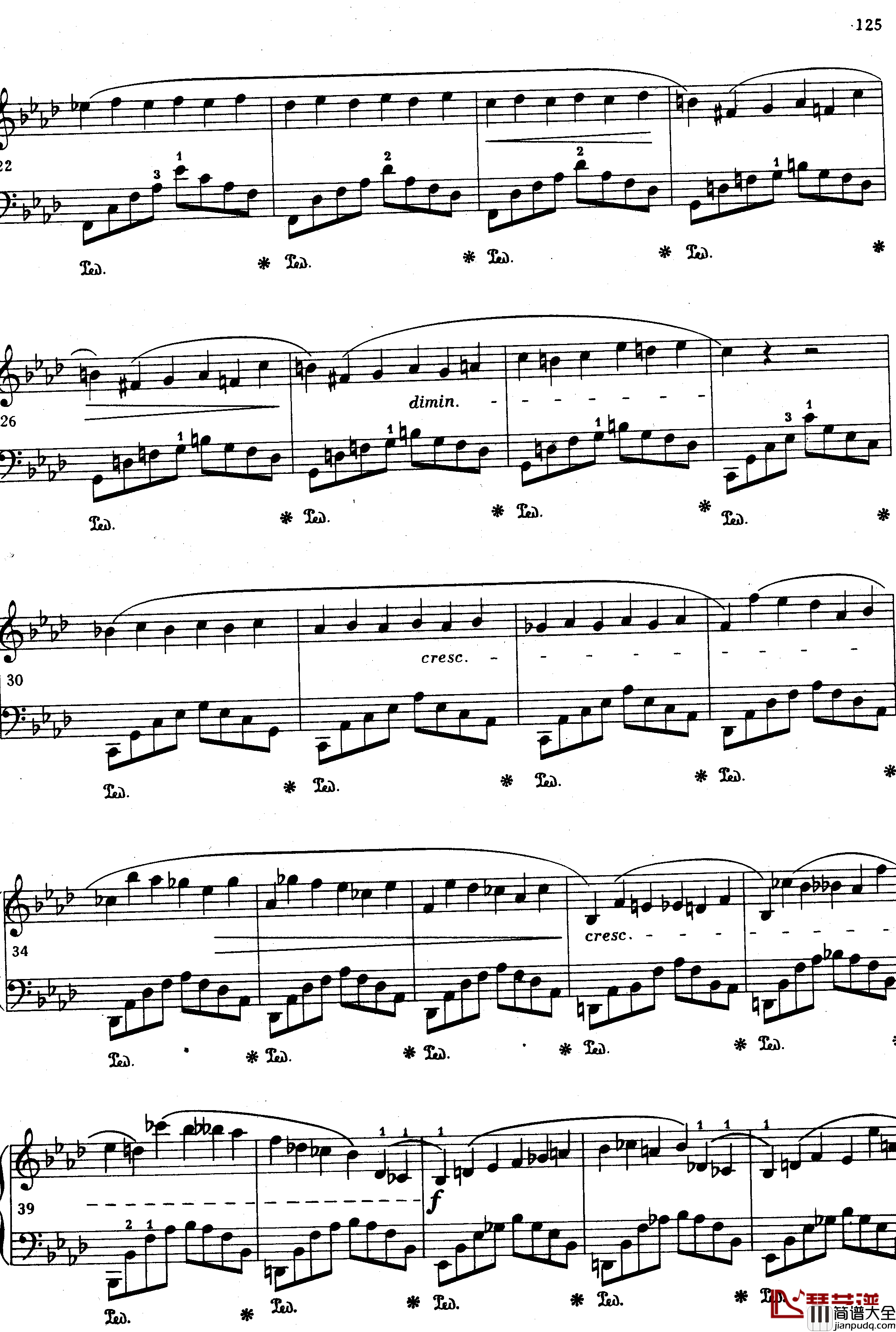 练习曲OP25No12钢琴谱_肖邦_chopin