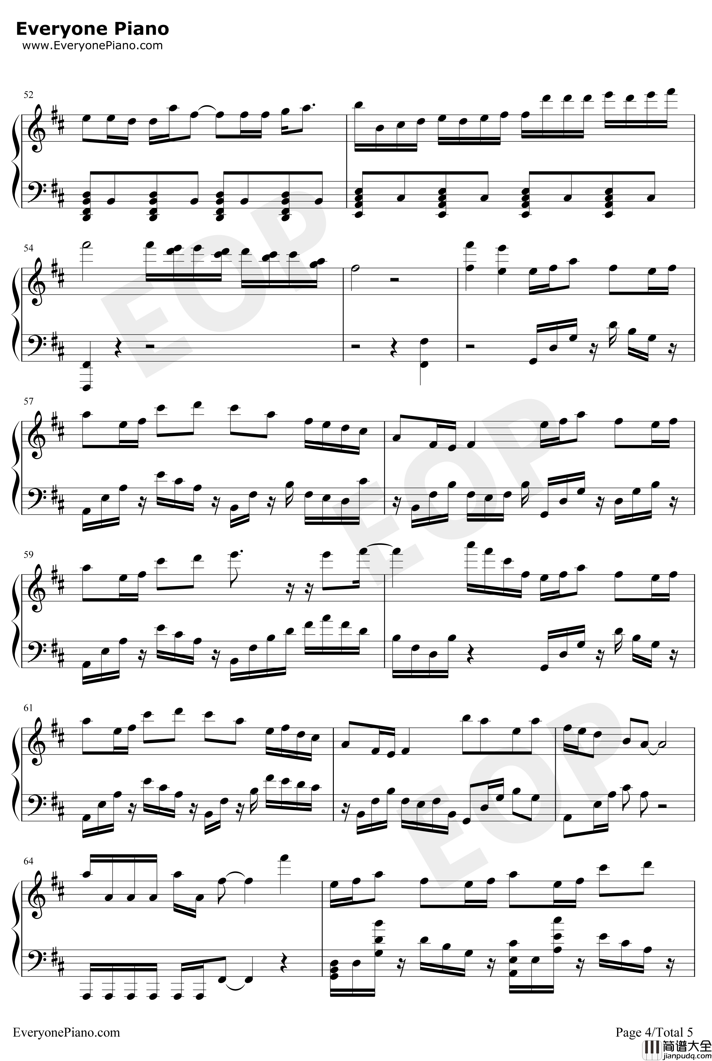 告白之夜钢琴谱_Ayasa_改编版