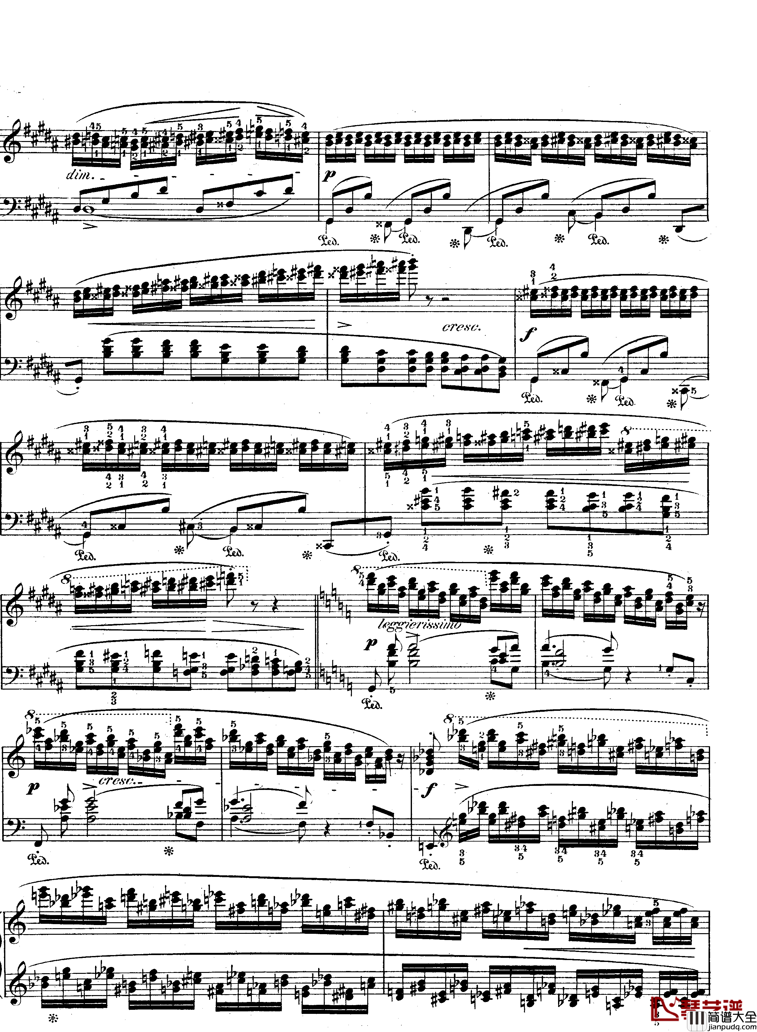 升g小调练习曲作品25_6钢琴谱_肖邦_chopin