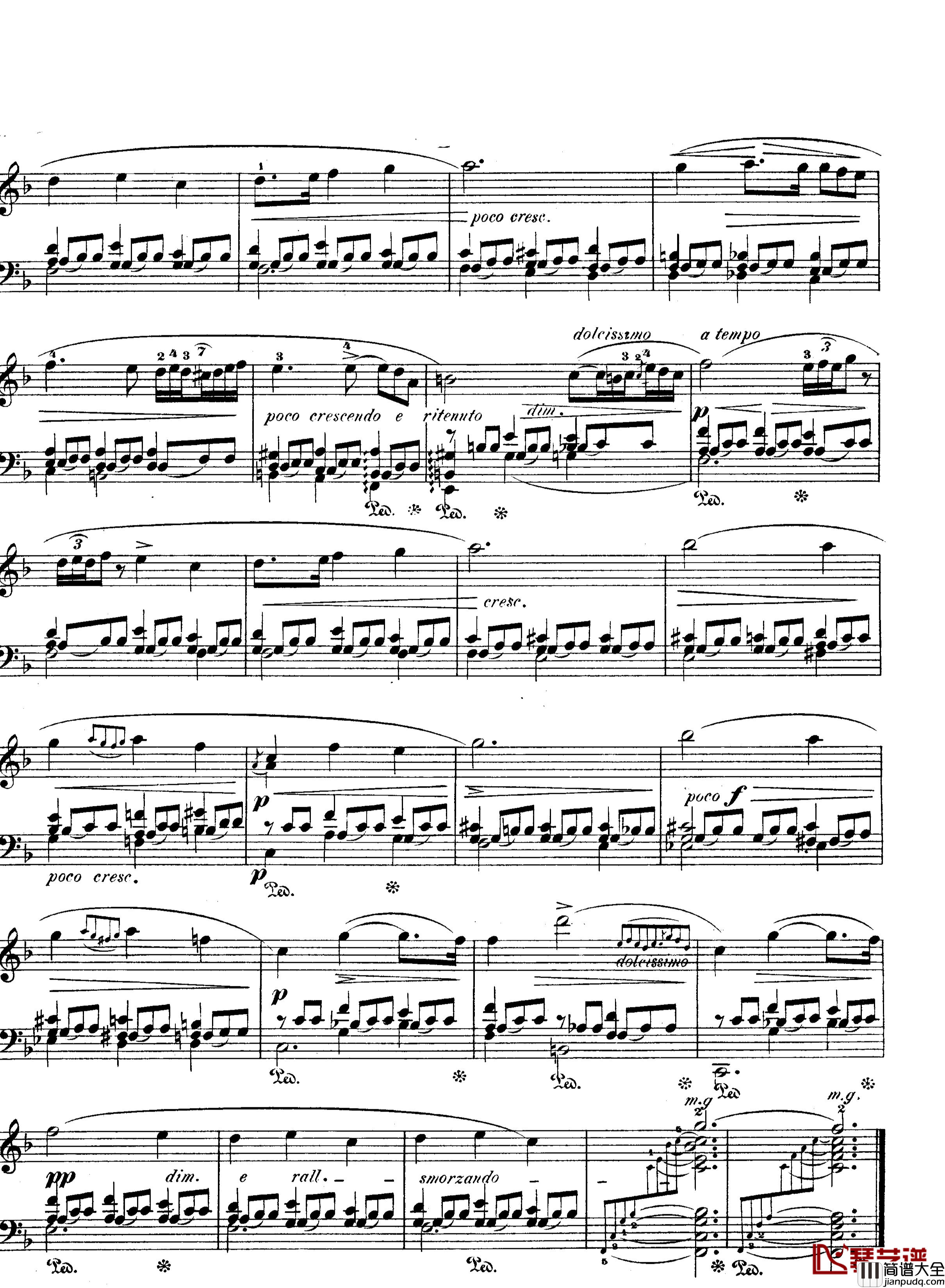 F大调夜曲作品15号钢琴谱_Nocturne_Op.15_No.1_肖邦_chopin