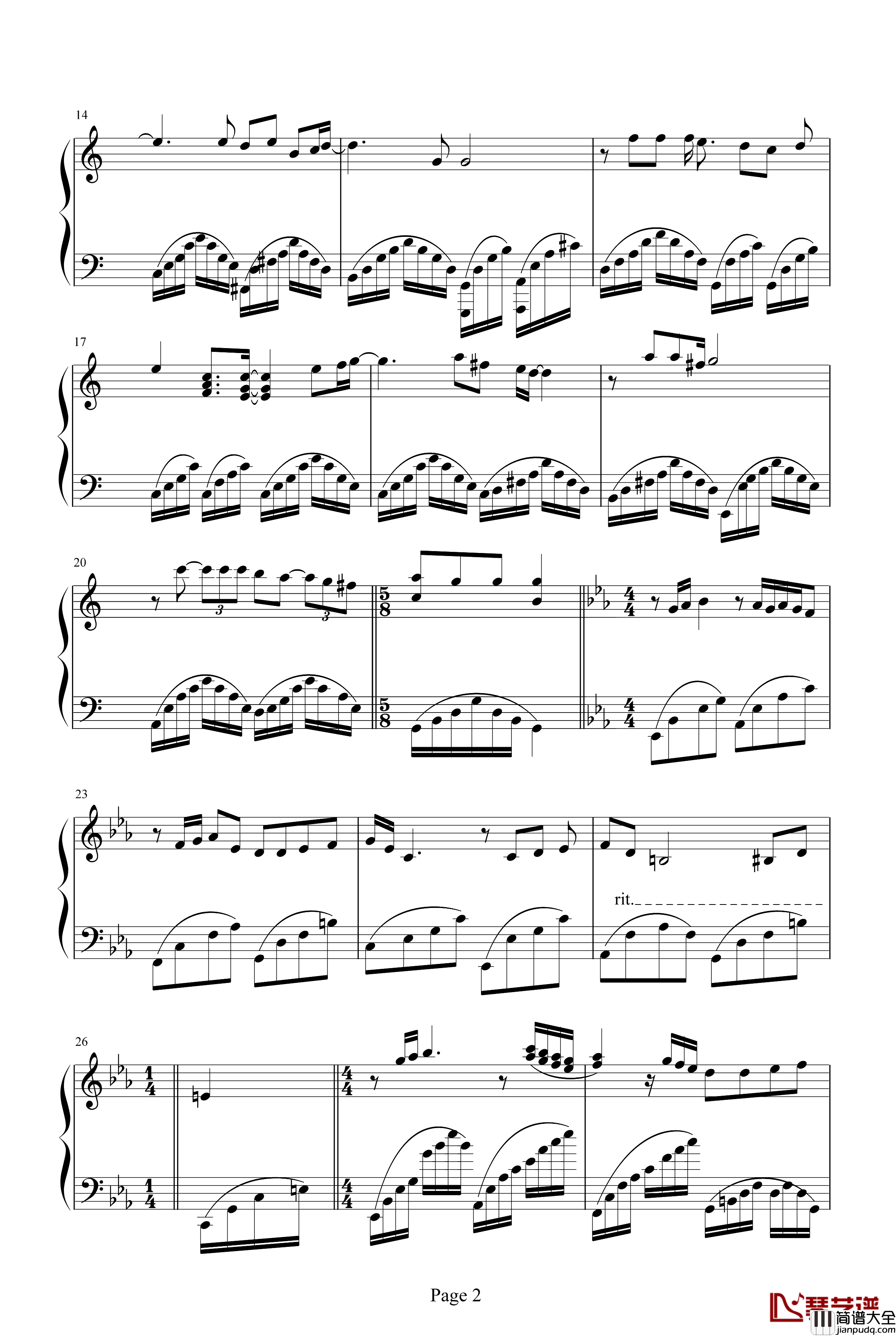 芳菲何处钢琴谱_Do_You_Know_克莱德曼