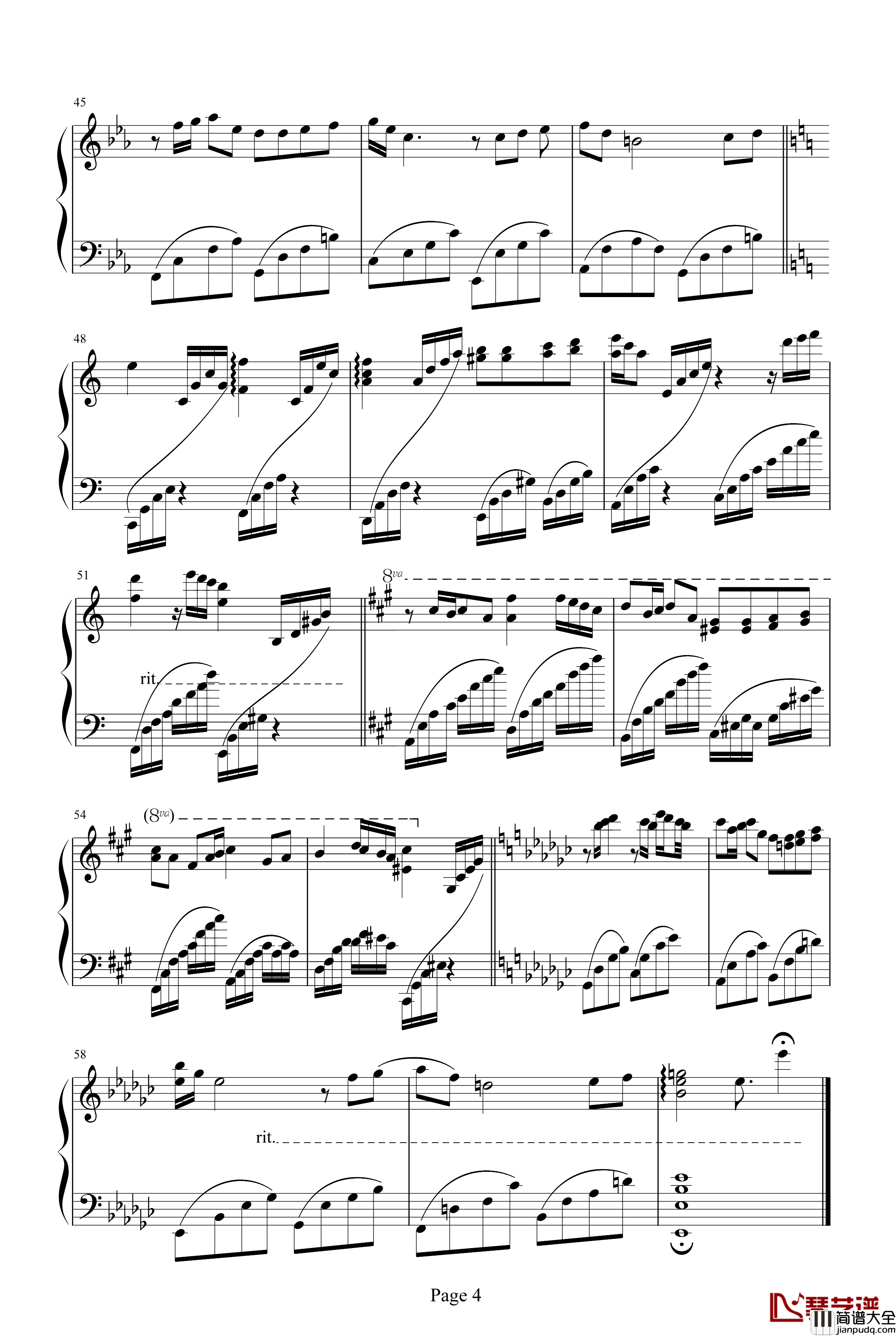 芳菲何处钢琴谱_Do_You_Know_克莱德曼