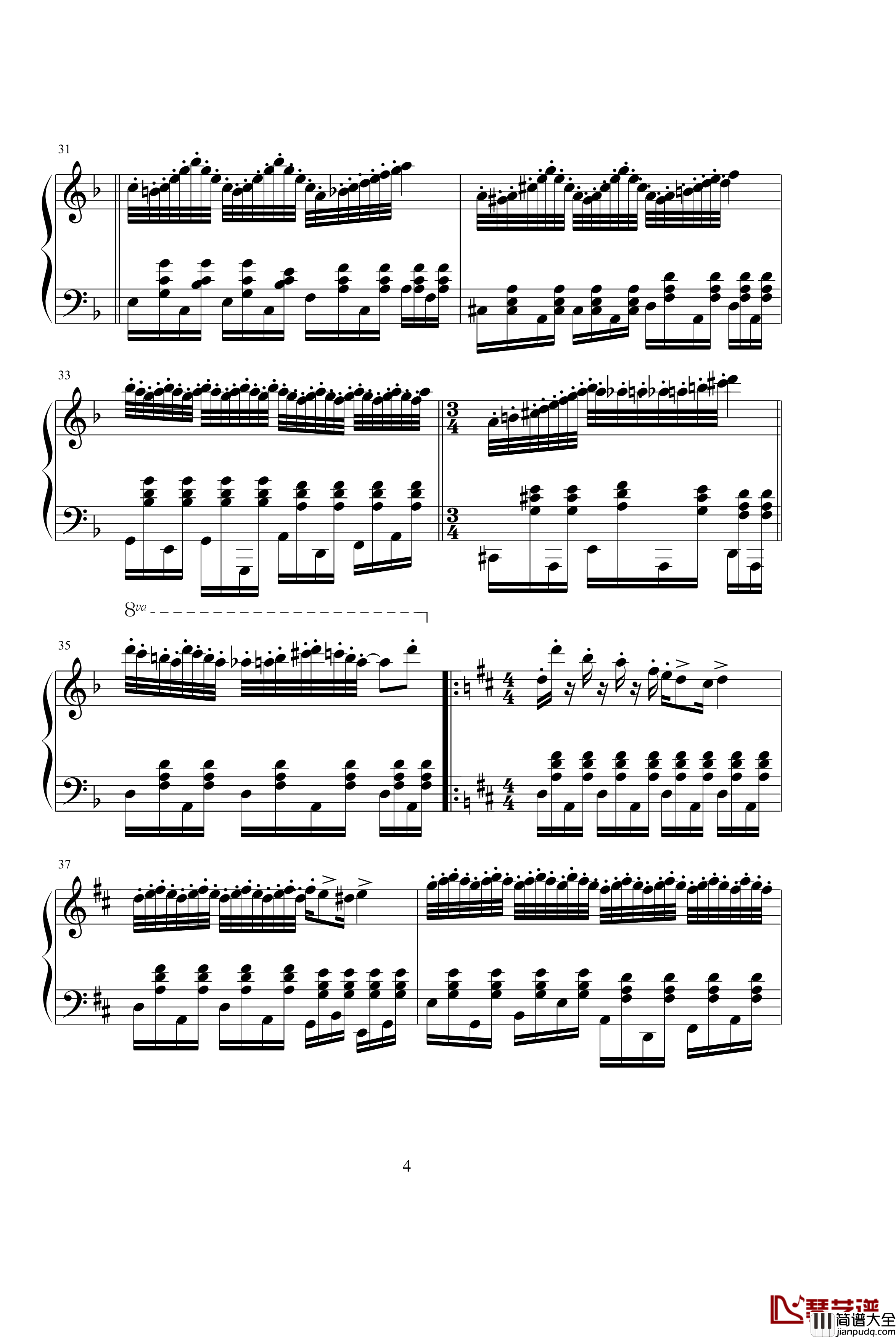 柴達爾斯舞曲钢琴谱_克莱德曼