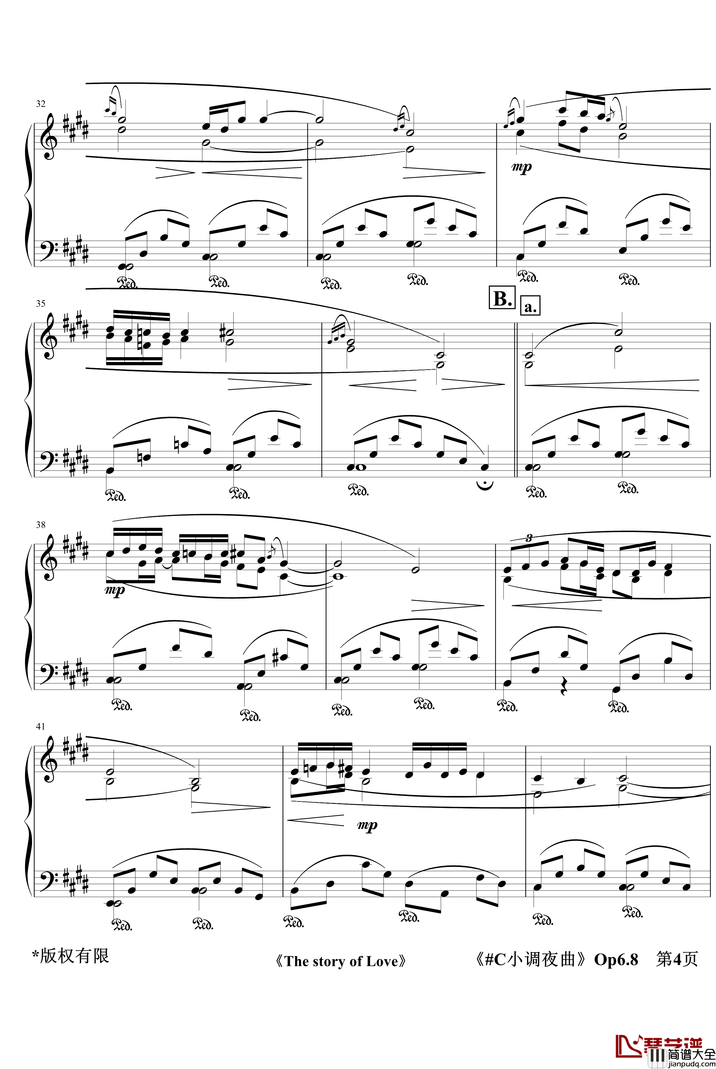 C小调夜曲Op6.8钢琴谱_jerry5743