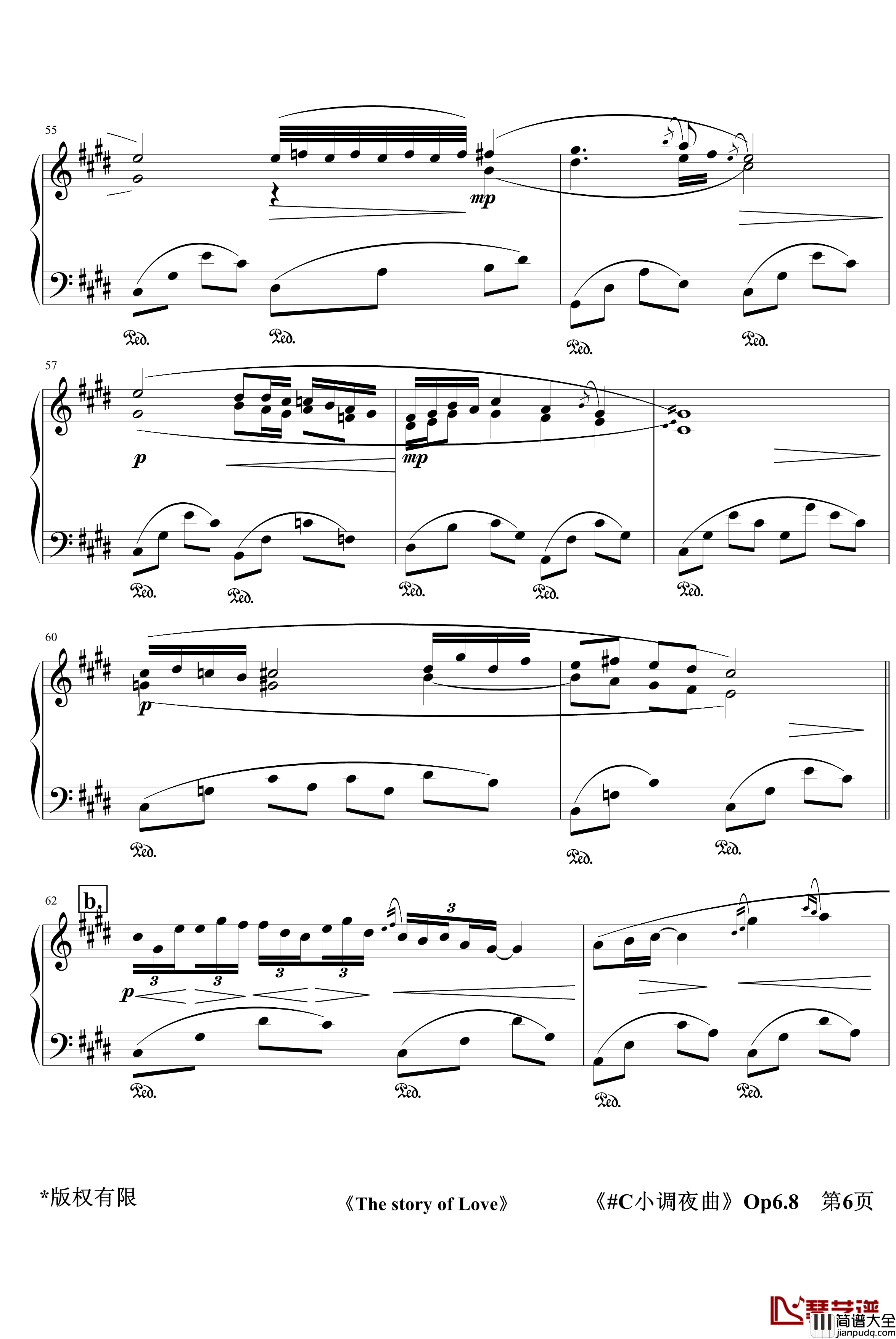 C小调夜曲Op6.8钢琴谱_jerry5743