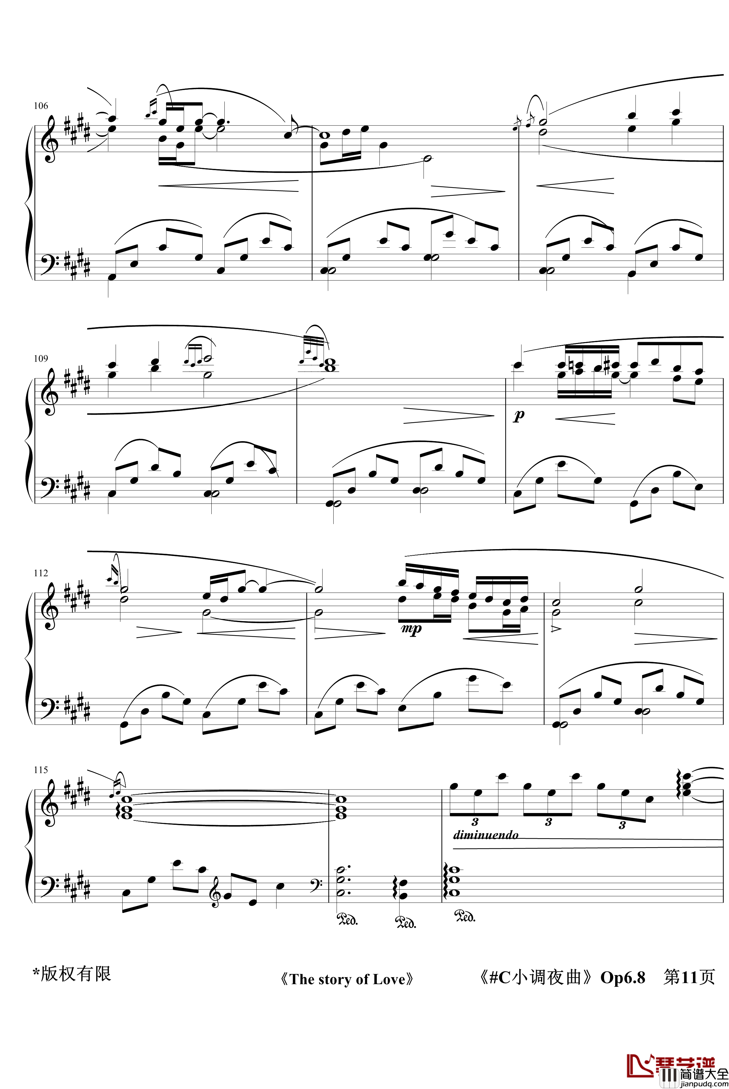C小调夜曲Op6.8钢琴谱_jerry5743