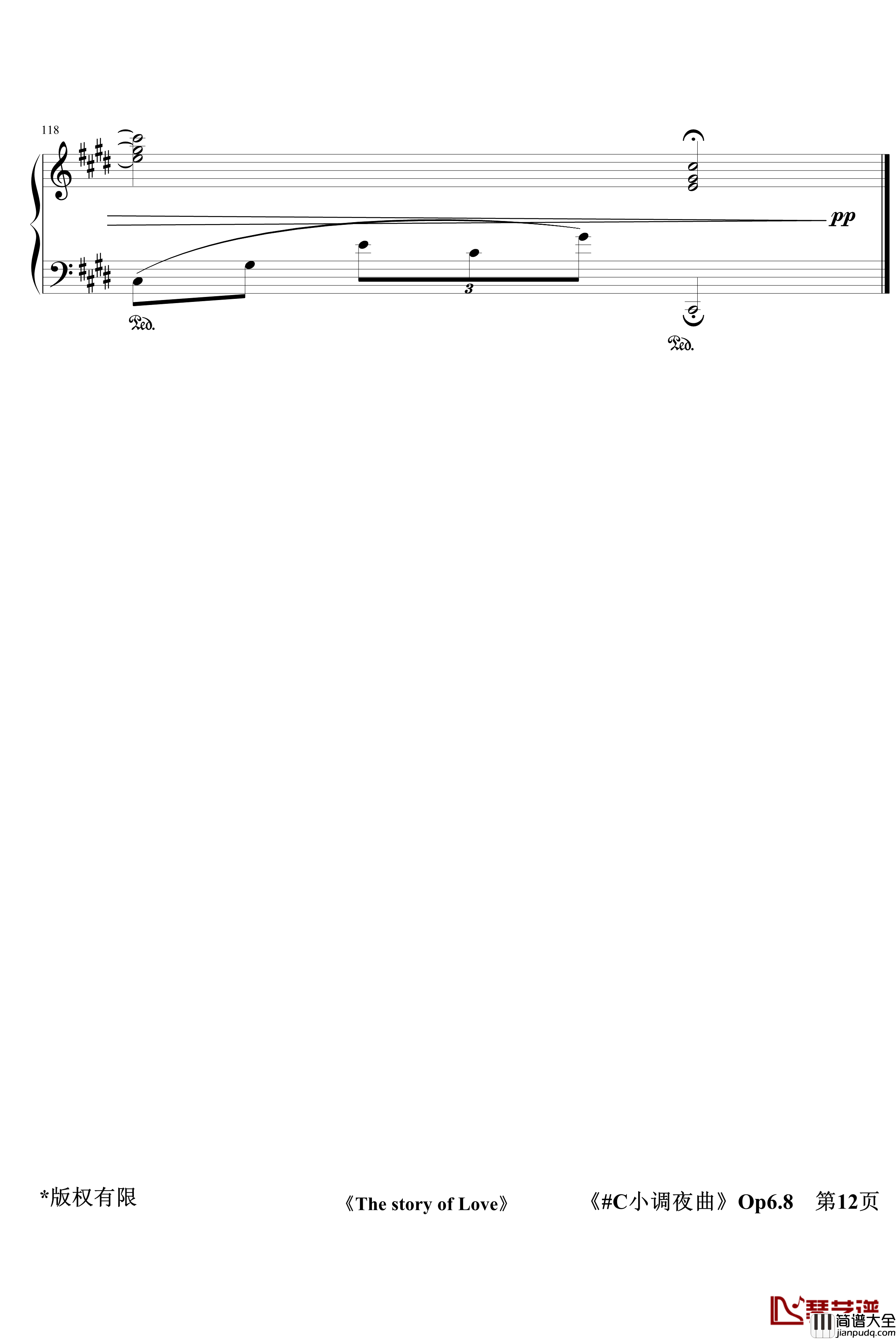 C小调夜曲Op6.8钢琴谱_jerry5743