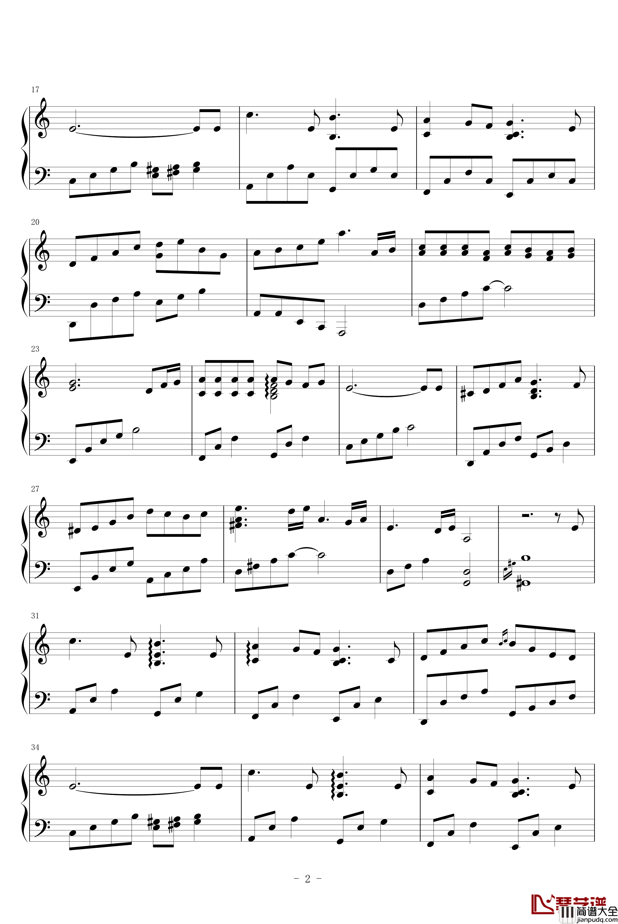 The_changing_seasons钢琴谱_久石让