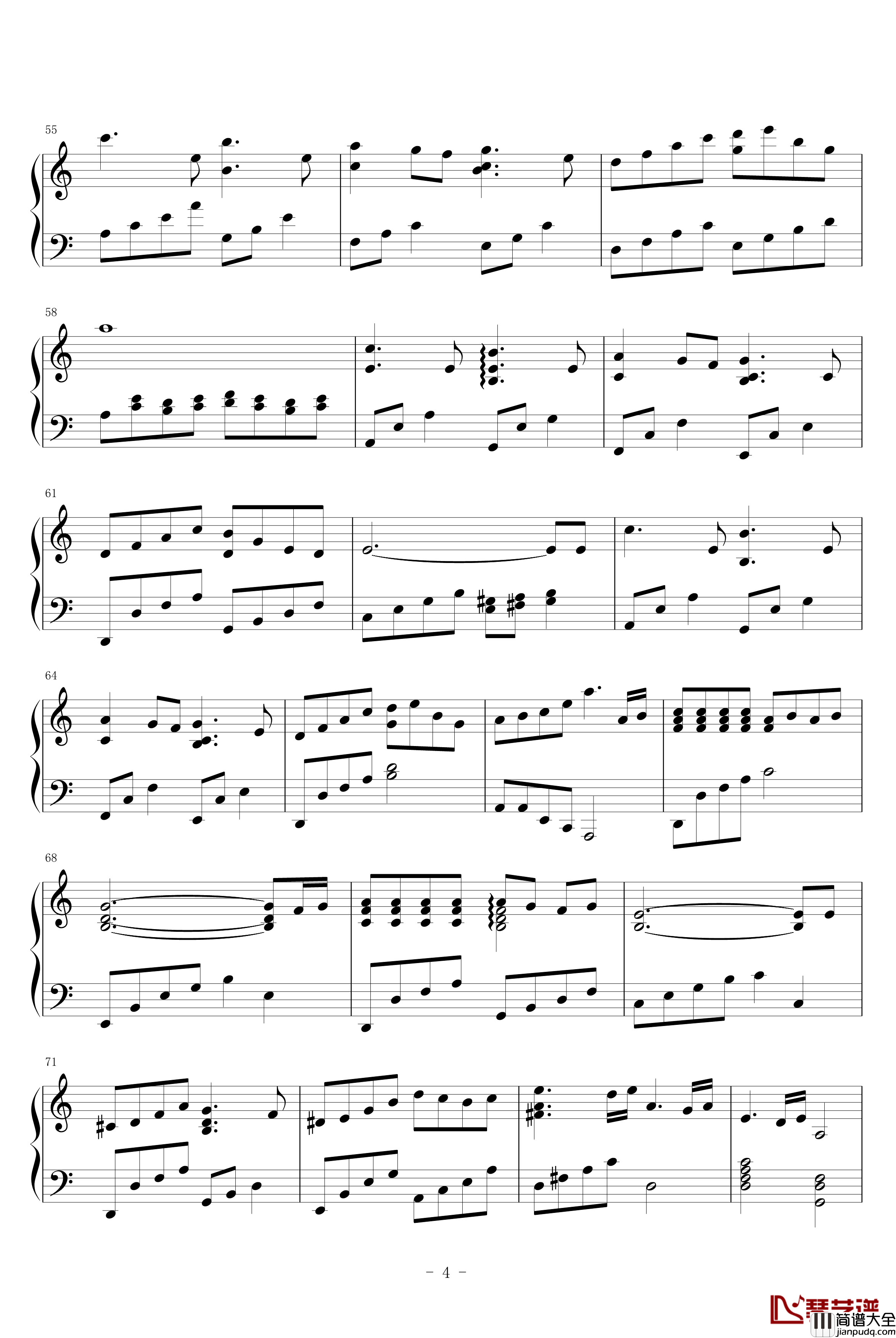 The_changing_seasons钢琴谱_久石让