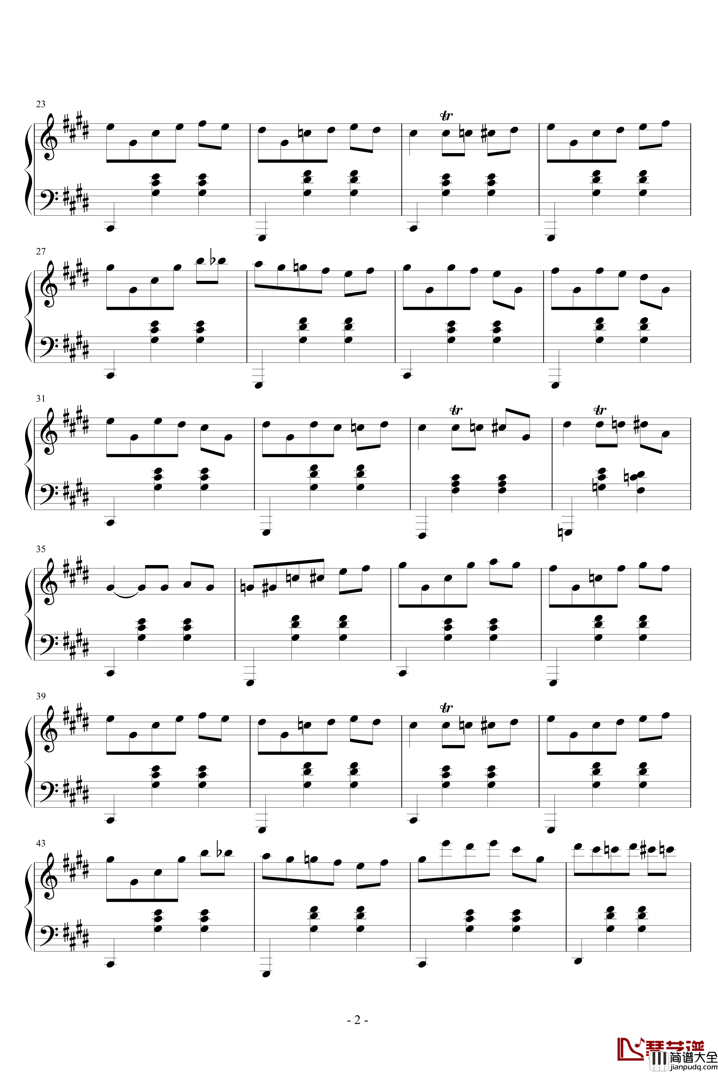 说给肖邦听钢琴谱_西瓜小洛_Tim_zheng