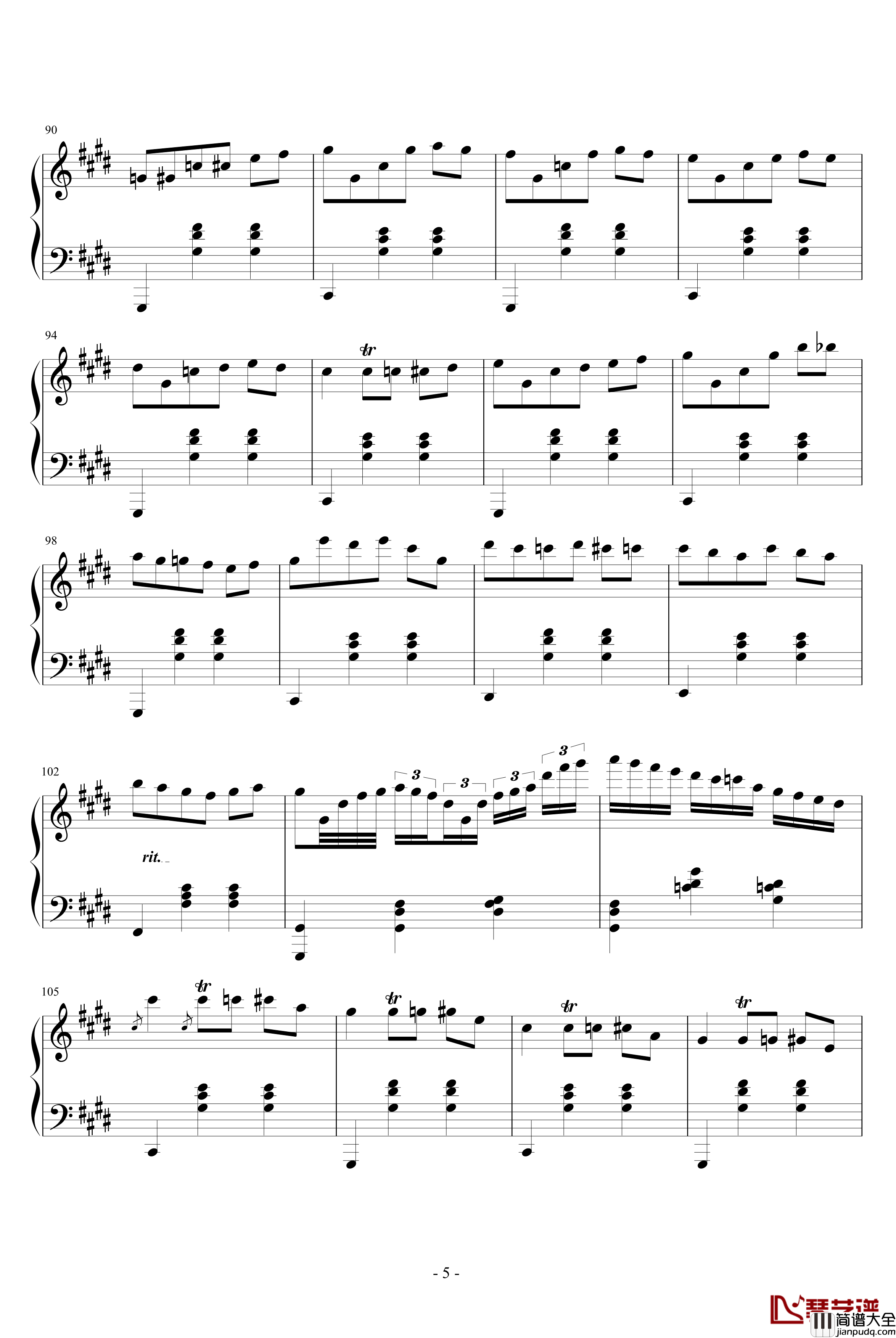 说给肖邦听钢琴谱_西瓜小洛_Tim_zheng