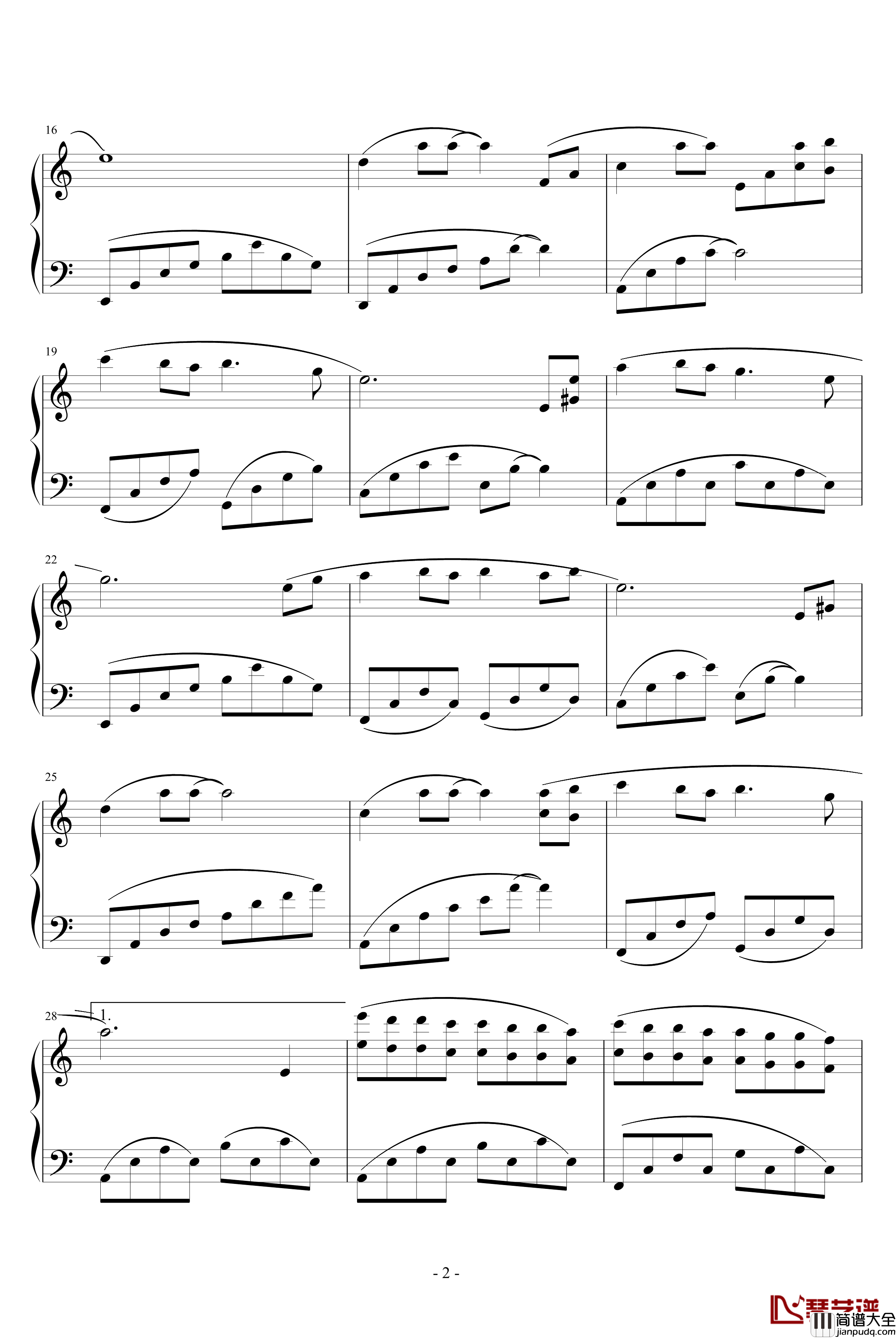 蝶恋钢琴谱_仙剑_仙剑奇侠传