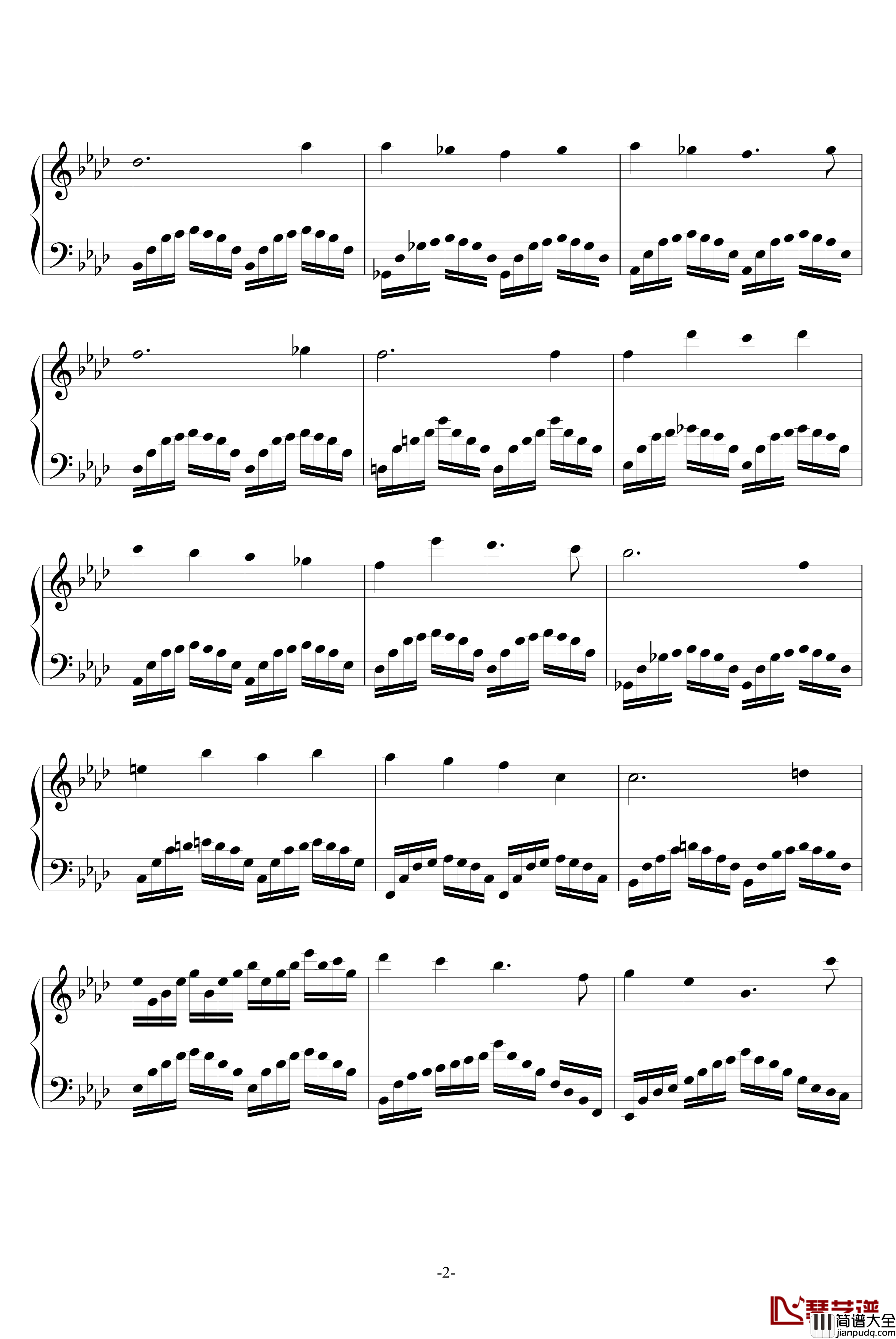 午后阳光钢琴谱_天心琴