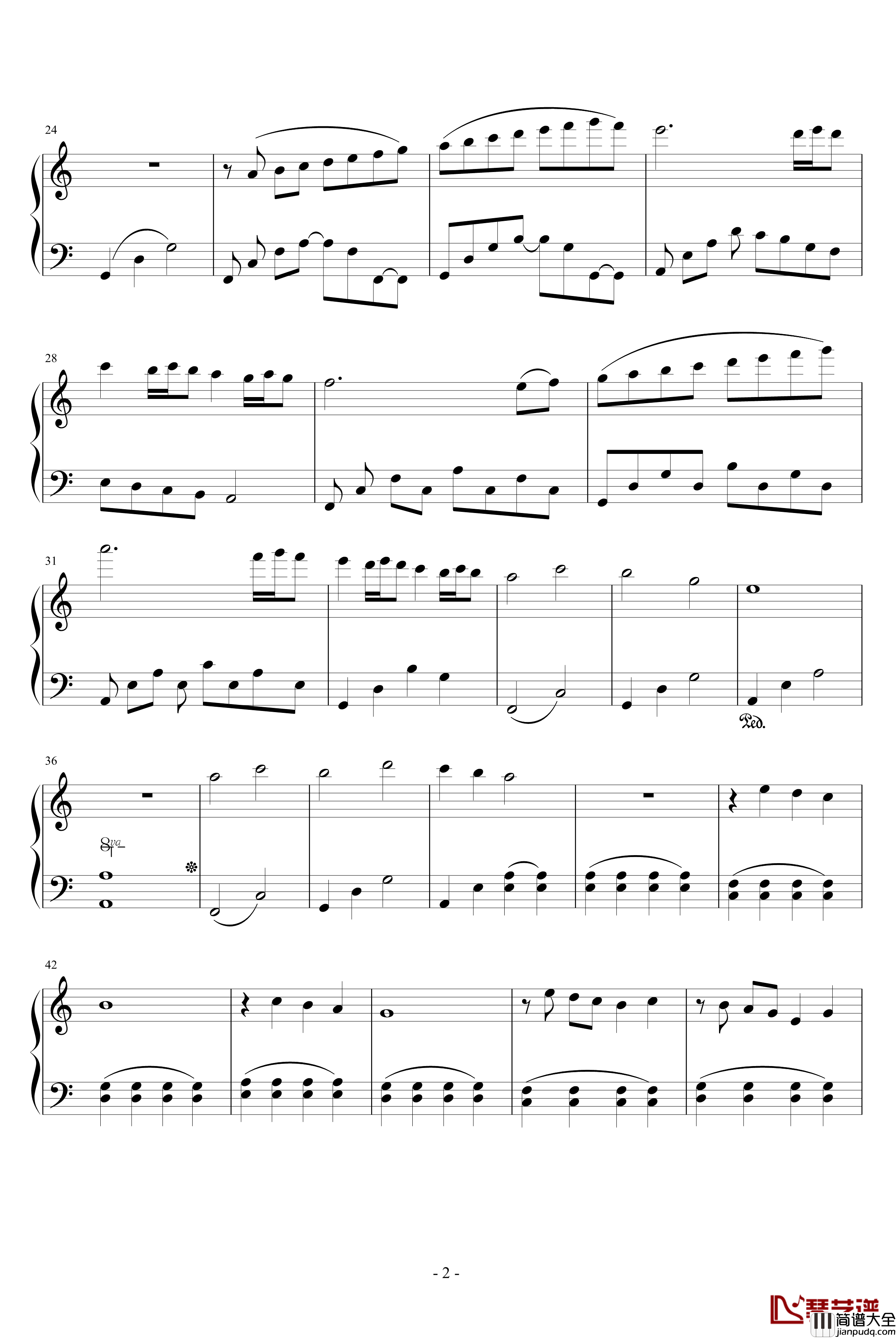 樱花钢琴谱_怖怖