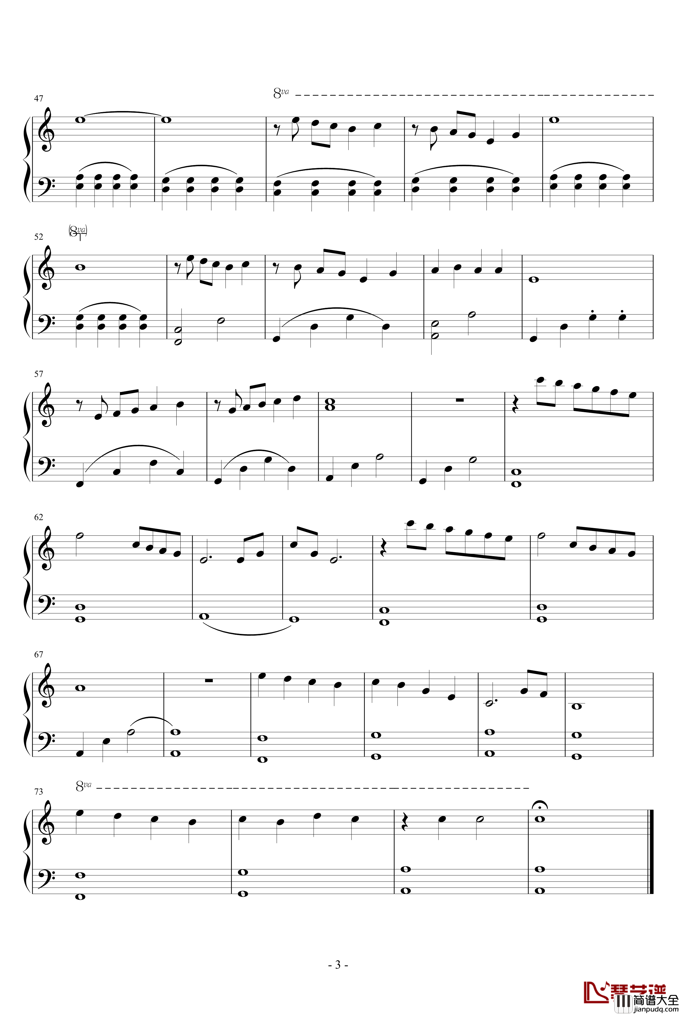 樱花钢琴谱_怖怖