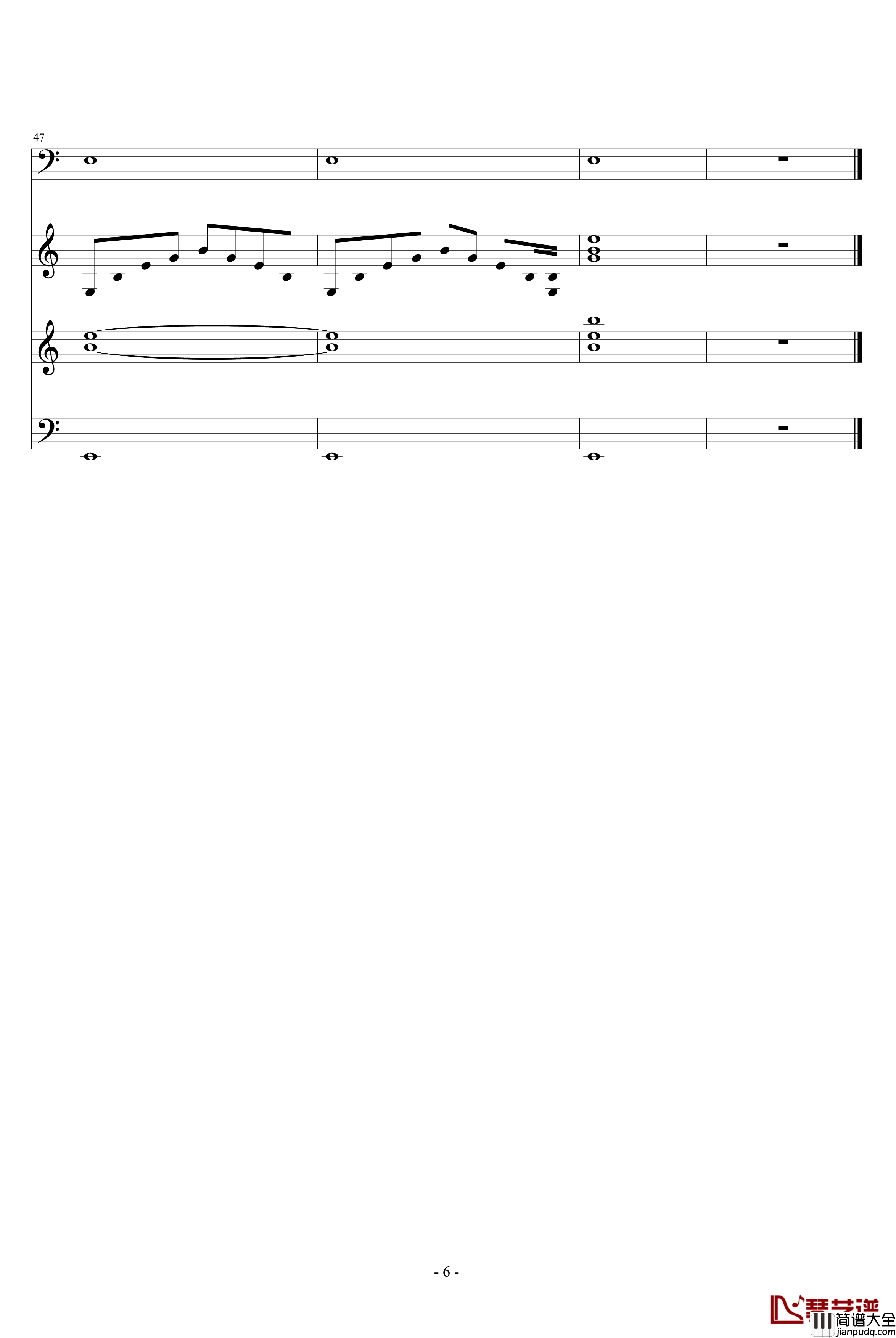 殇钢琴谱_世界名曲