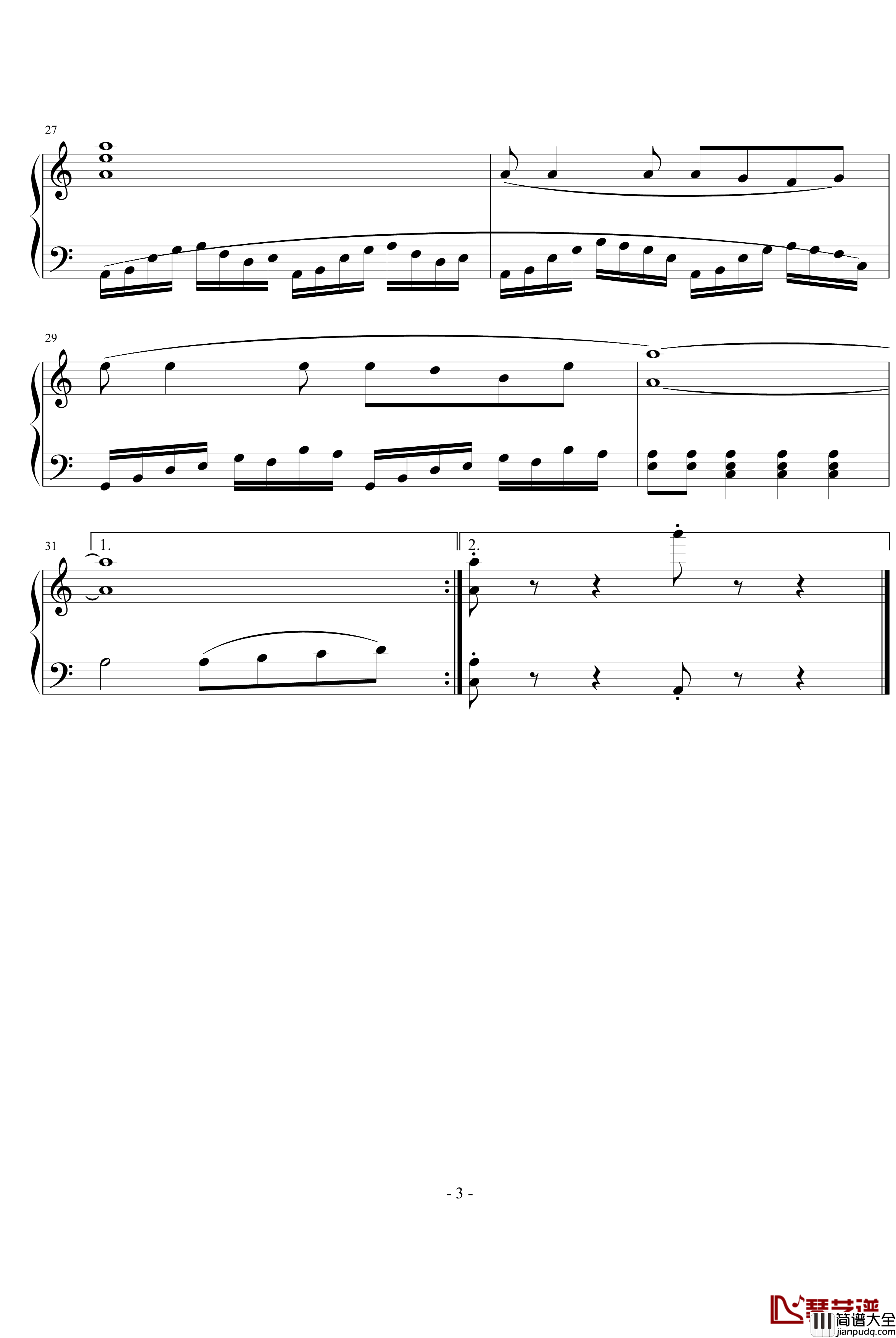 Memory钢琴谱_未知分类