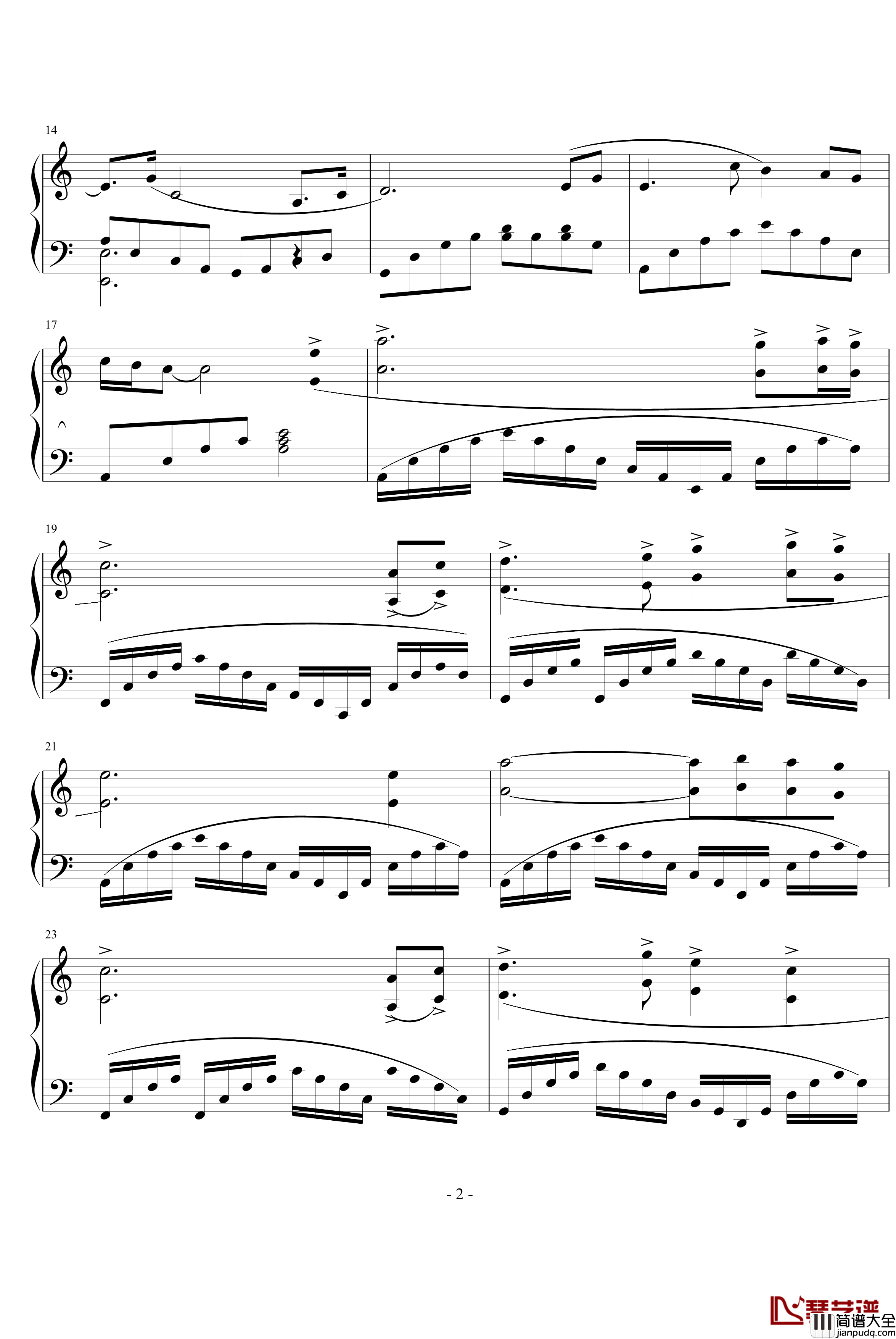 离人泪钢琴谱_a494742064