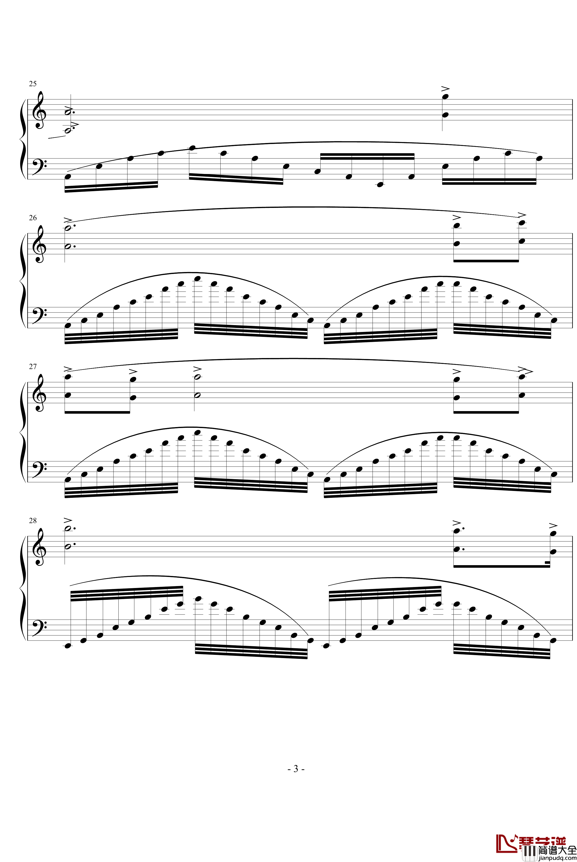 离人泪钢琴谱_a494742064